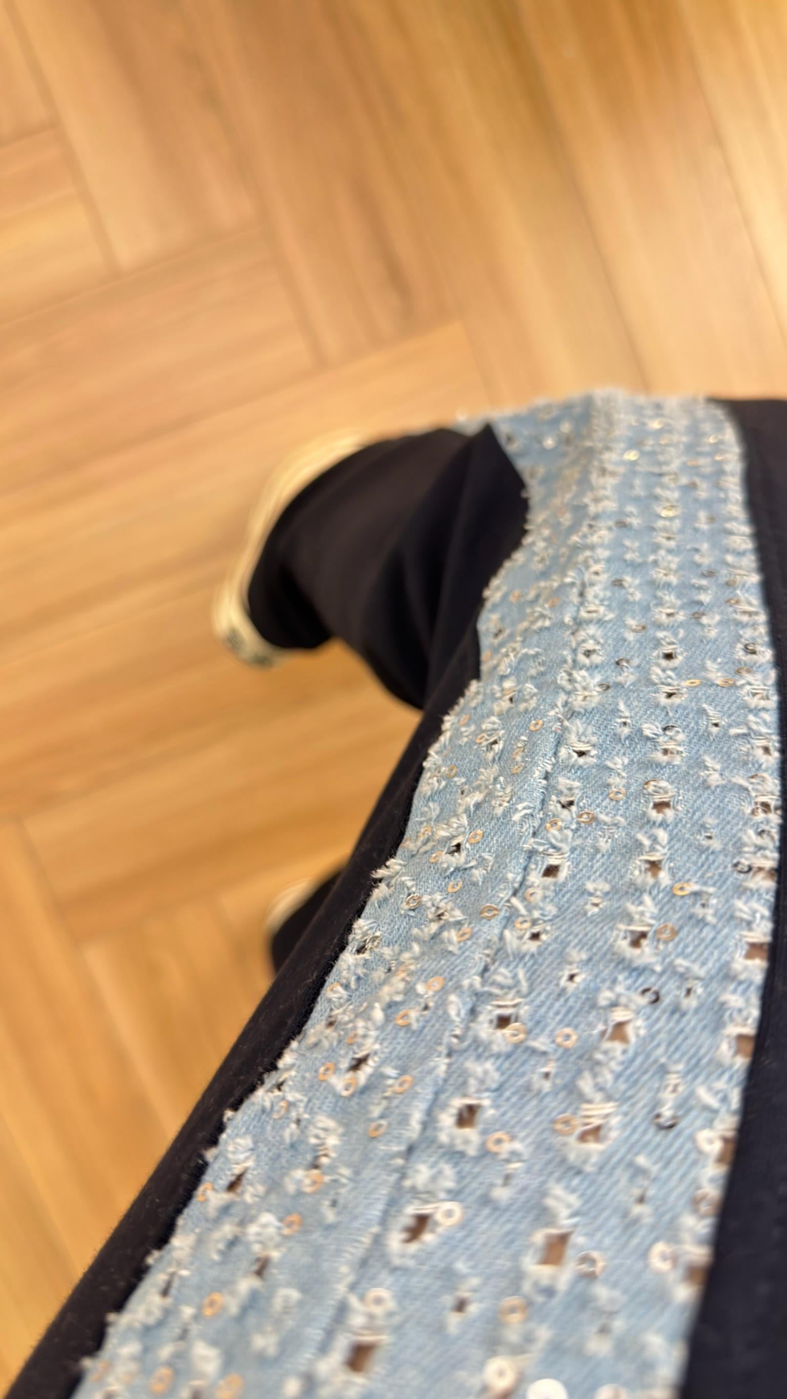 Lacivert Kot Payet Garnili Eşofman Takımı