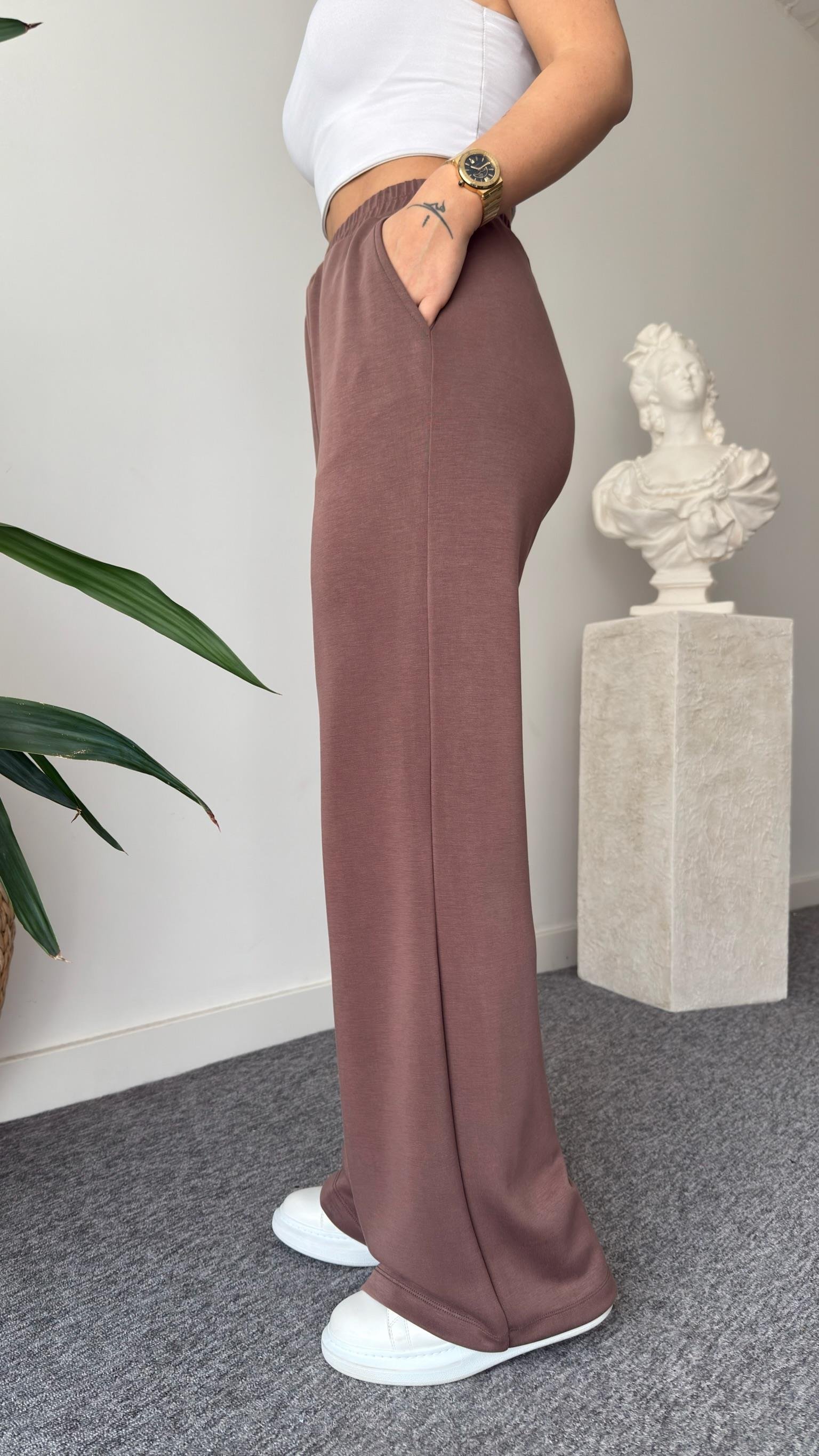 Kahve Clemer Yarım Fermuar Modal Takım (Ön Sipariş Ürünü)