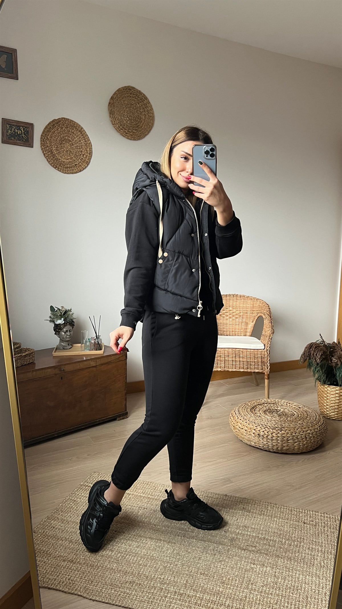 Siyah Puffer Yelek