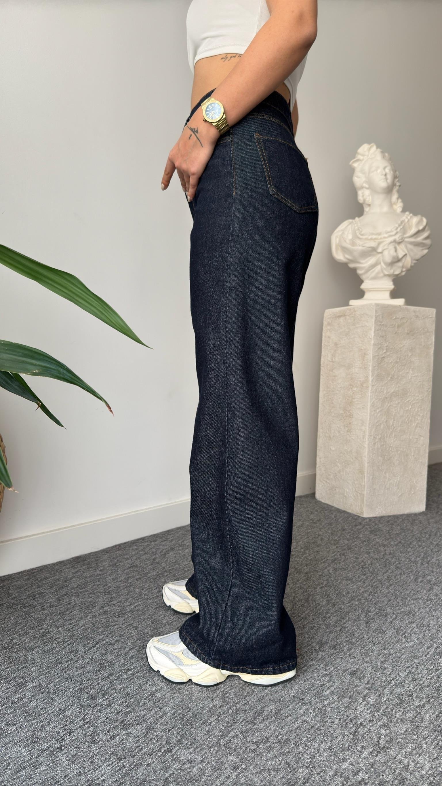 Gradi Belden Bağlamalı Denim Takım