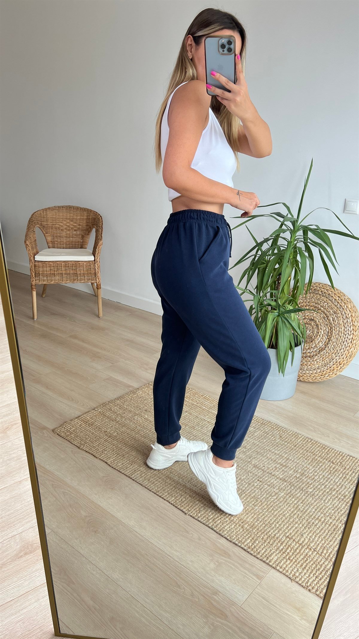 Lacivert Modal Kumaş Eşofman Altı