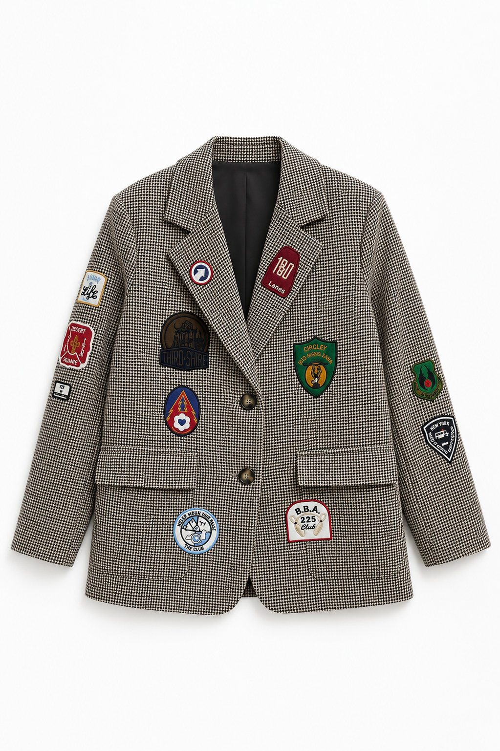 Arma Detaylı Tasarım Astarlı Blazer Ceket