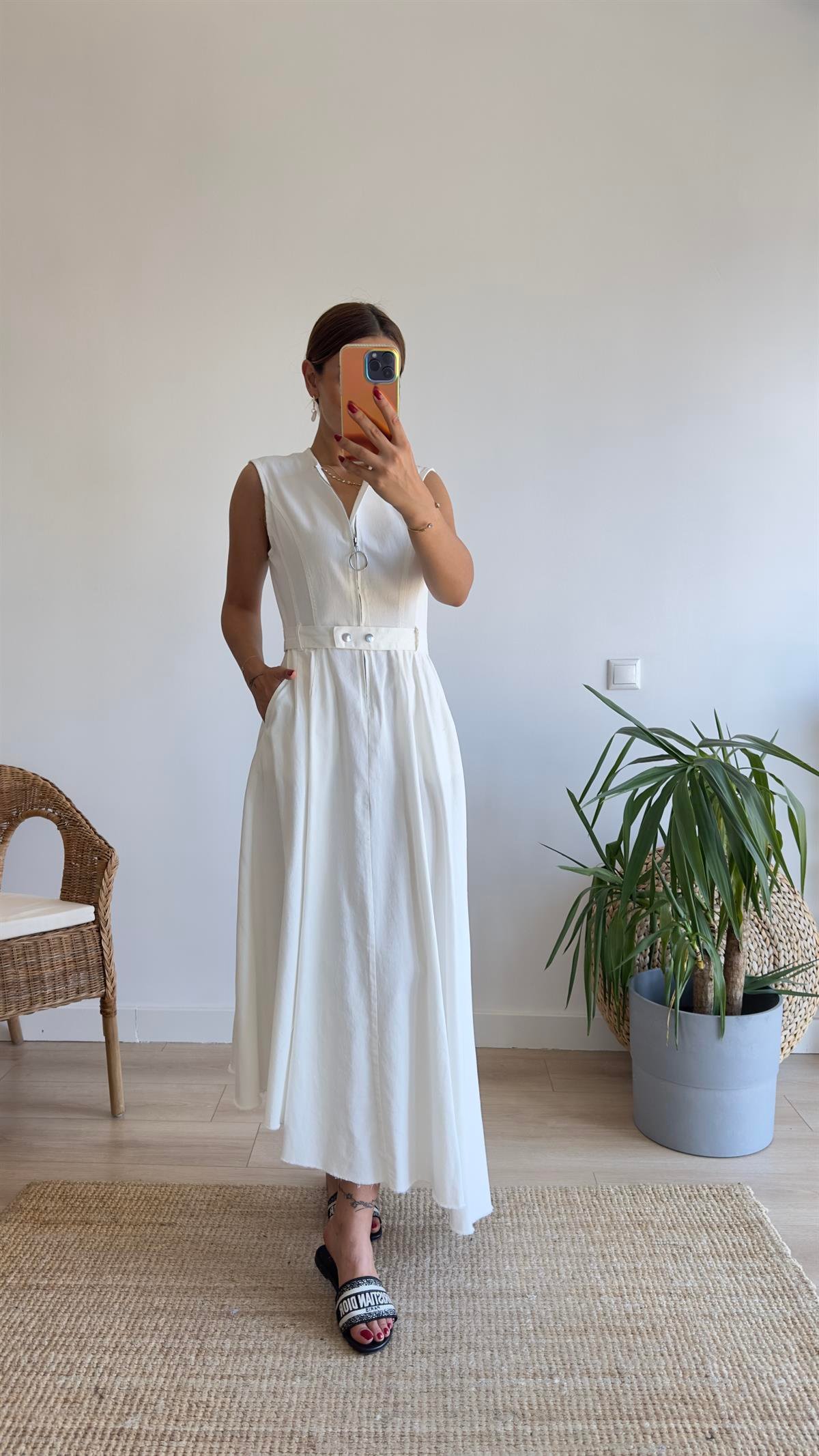 Sem Zra Model Asimetrik Premium Elbise