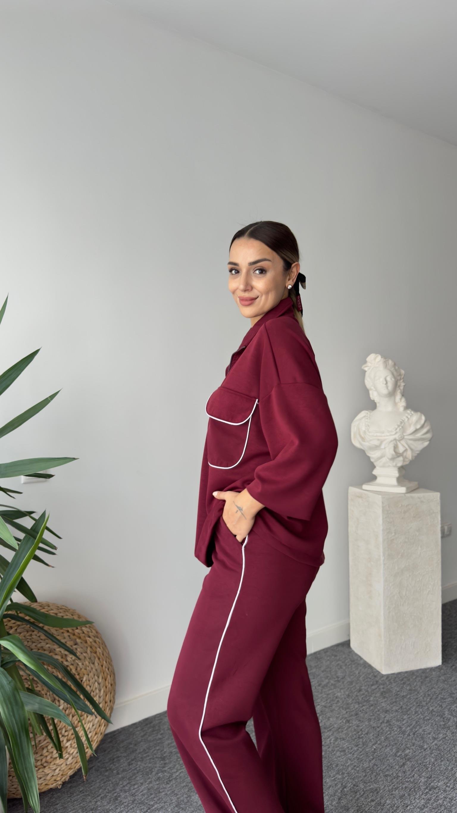 Rosita Biyeli Bordo Eşofman Takımı