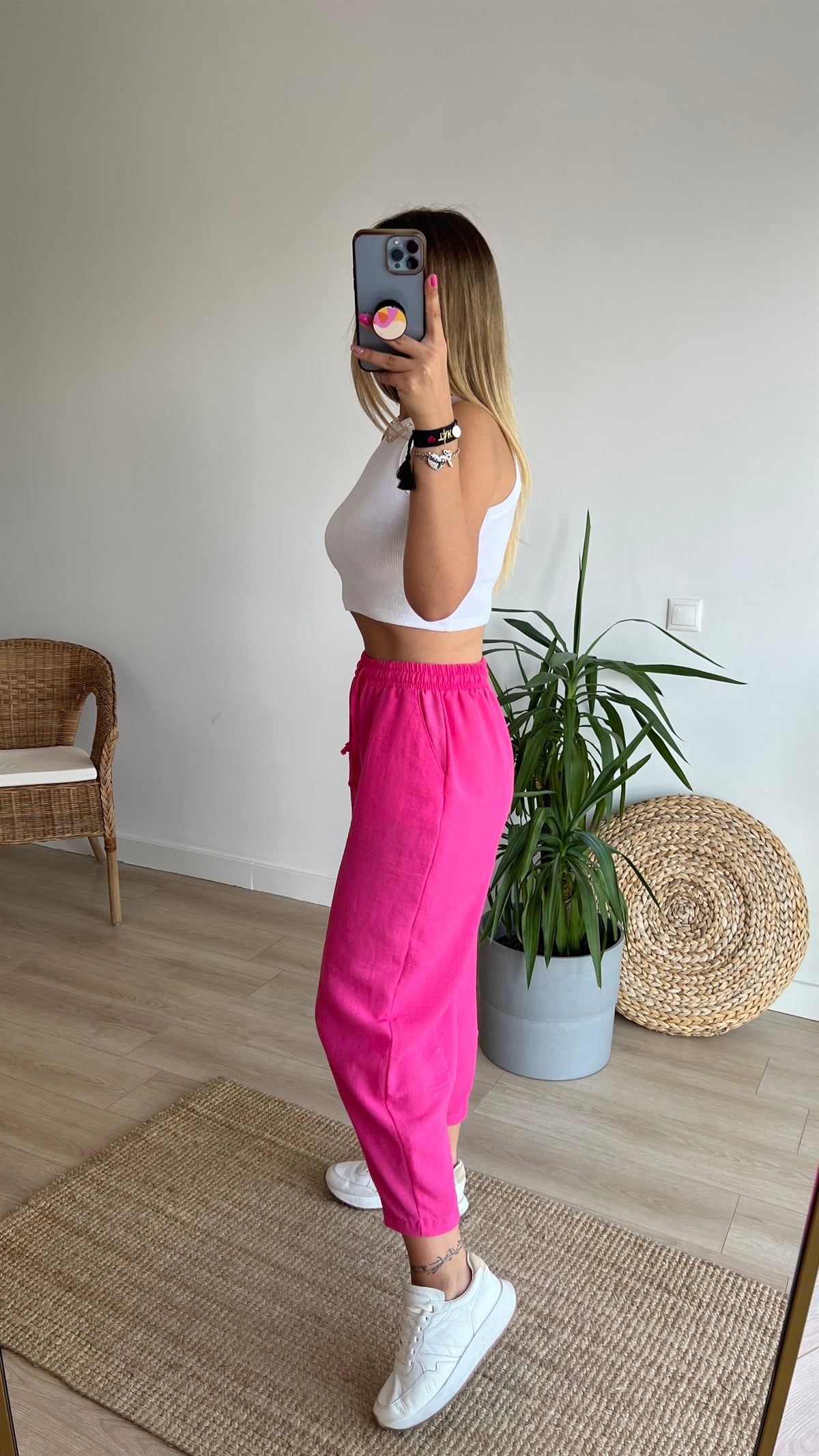 Pembe Şalvar Pantolon