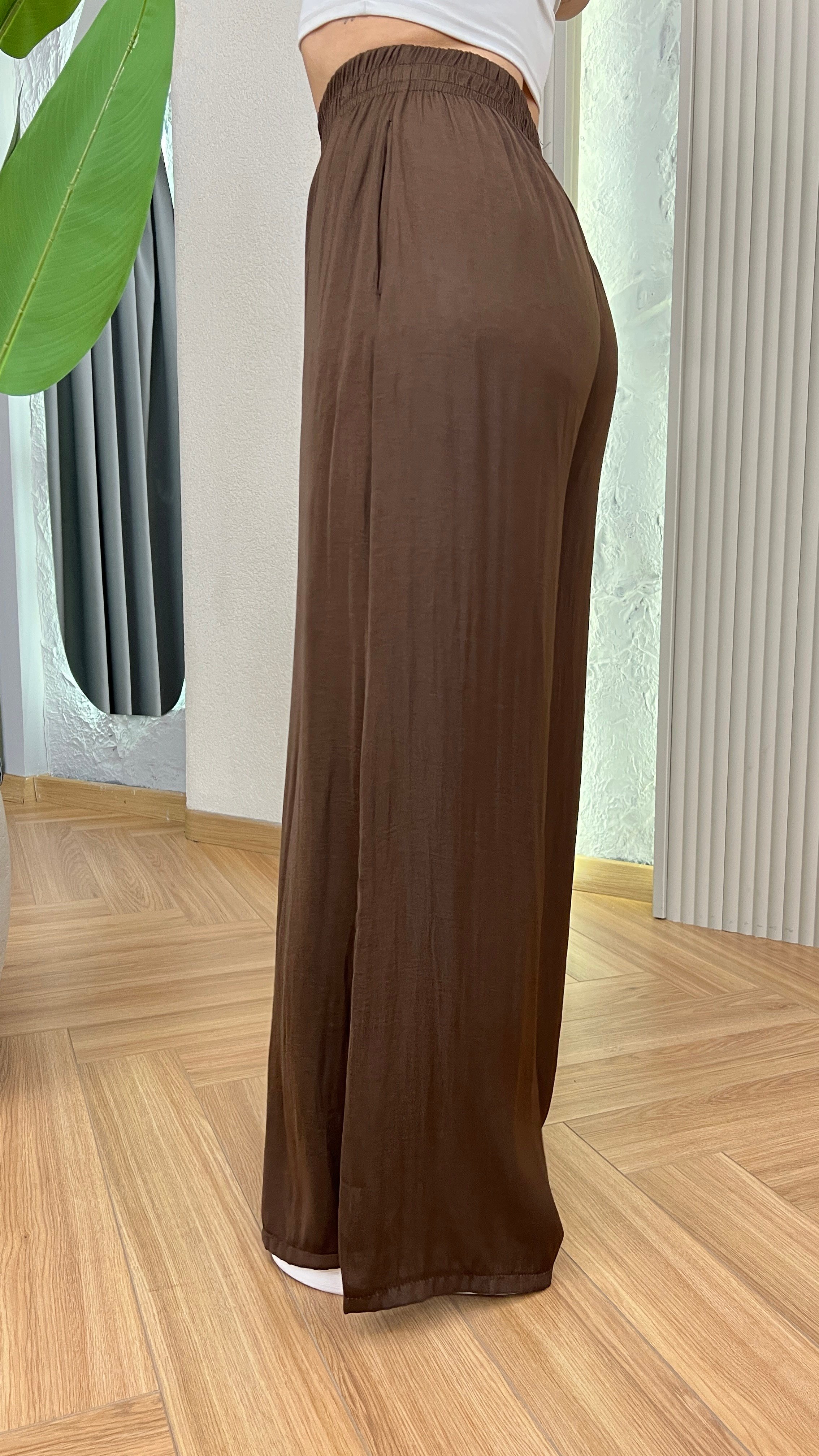 Kahve Zra Model Tiril Pantolon