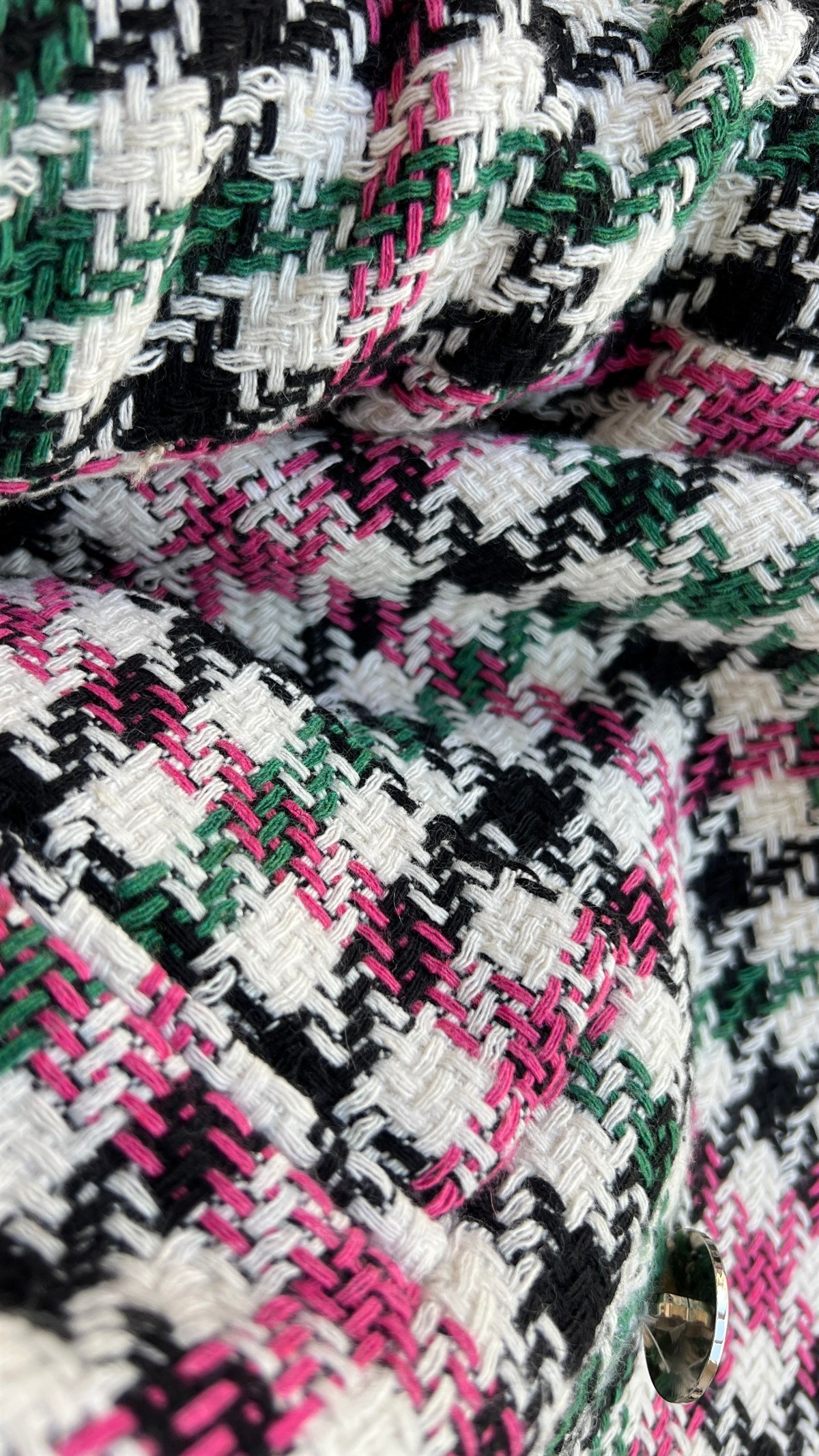 Renkli Tüvit Blazer Ceket 