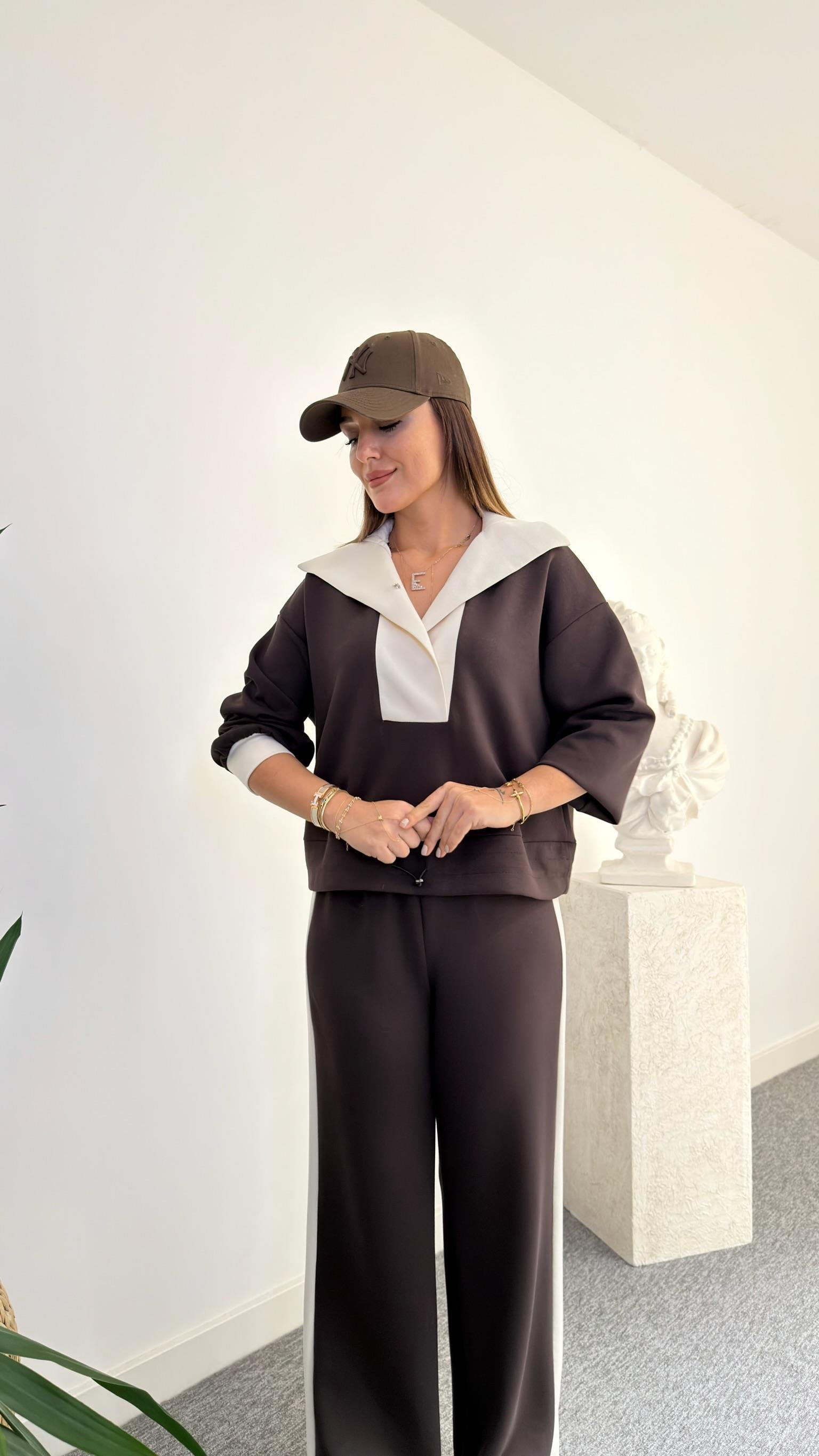 Kahve Renk Geçişli Premıum Modal Takım 