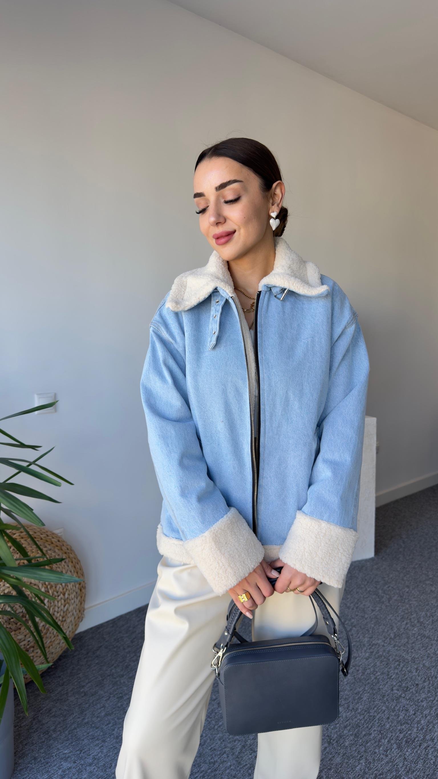 Marka Model İçi Peluş Kot Mont