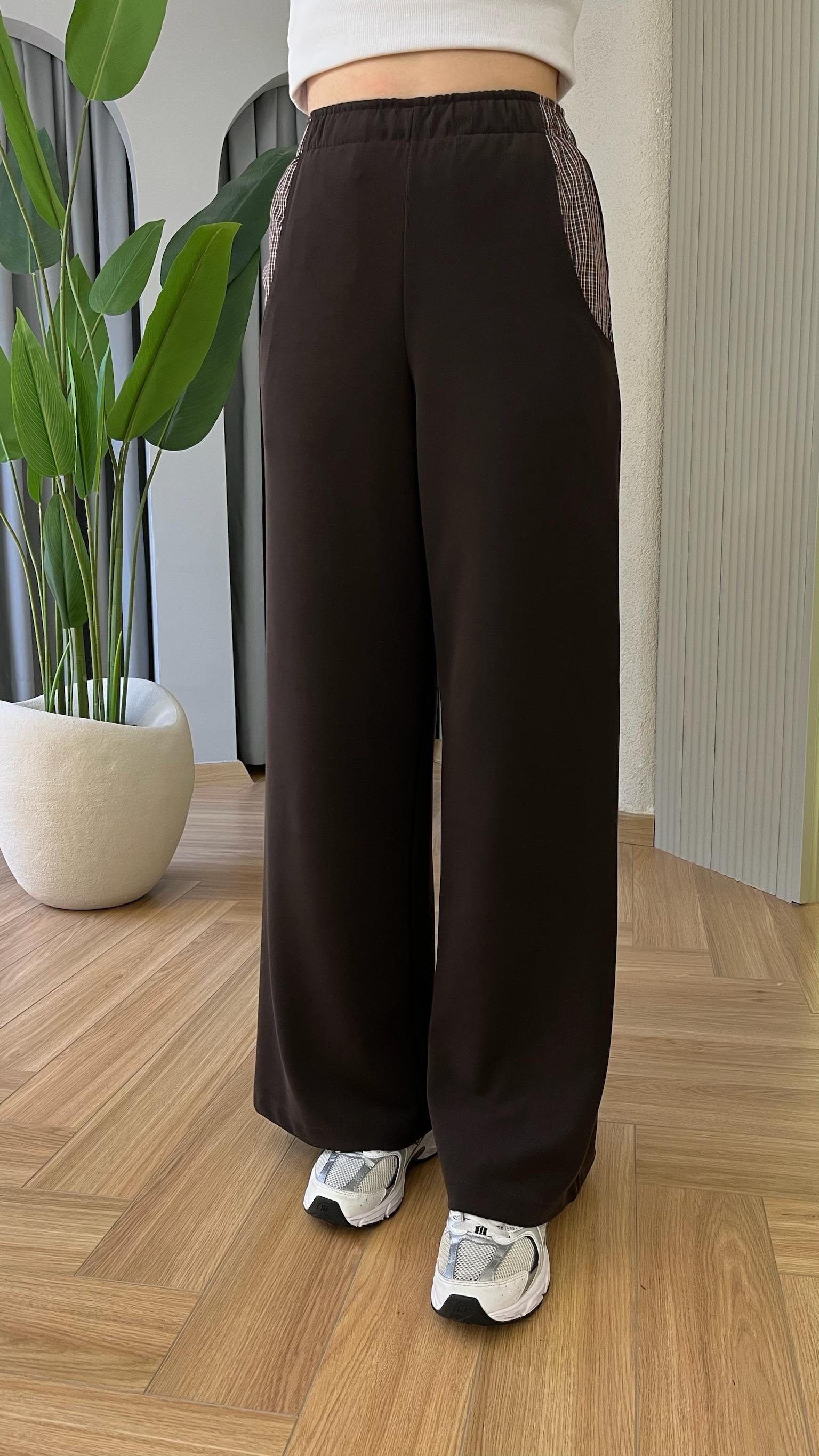 Kahve Slage Premium Gömlek Pantolon Takım