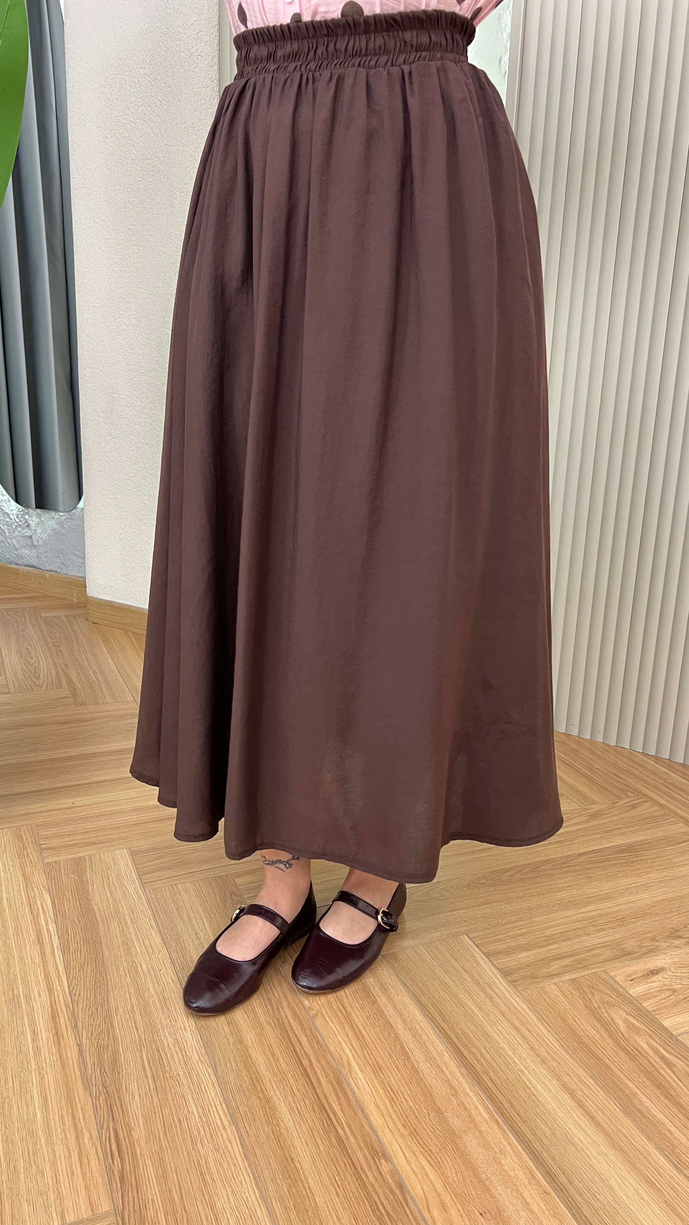 Kahve Merila Cepli Tensel Etek