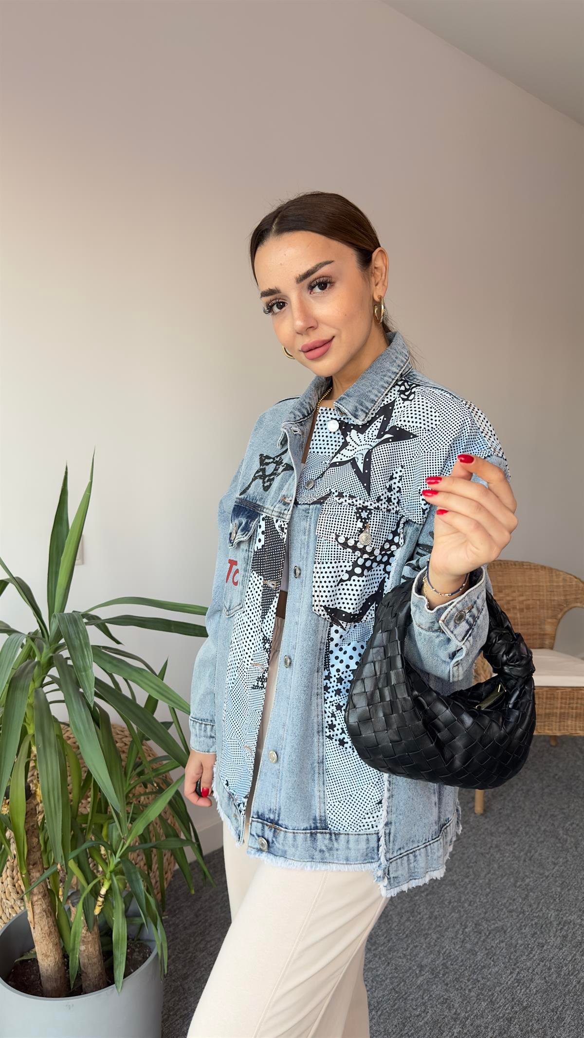 Yıldız Baskı Marka Model Jean Ceket