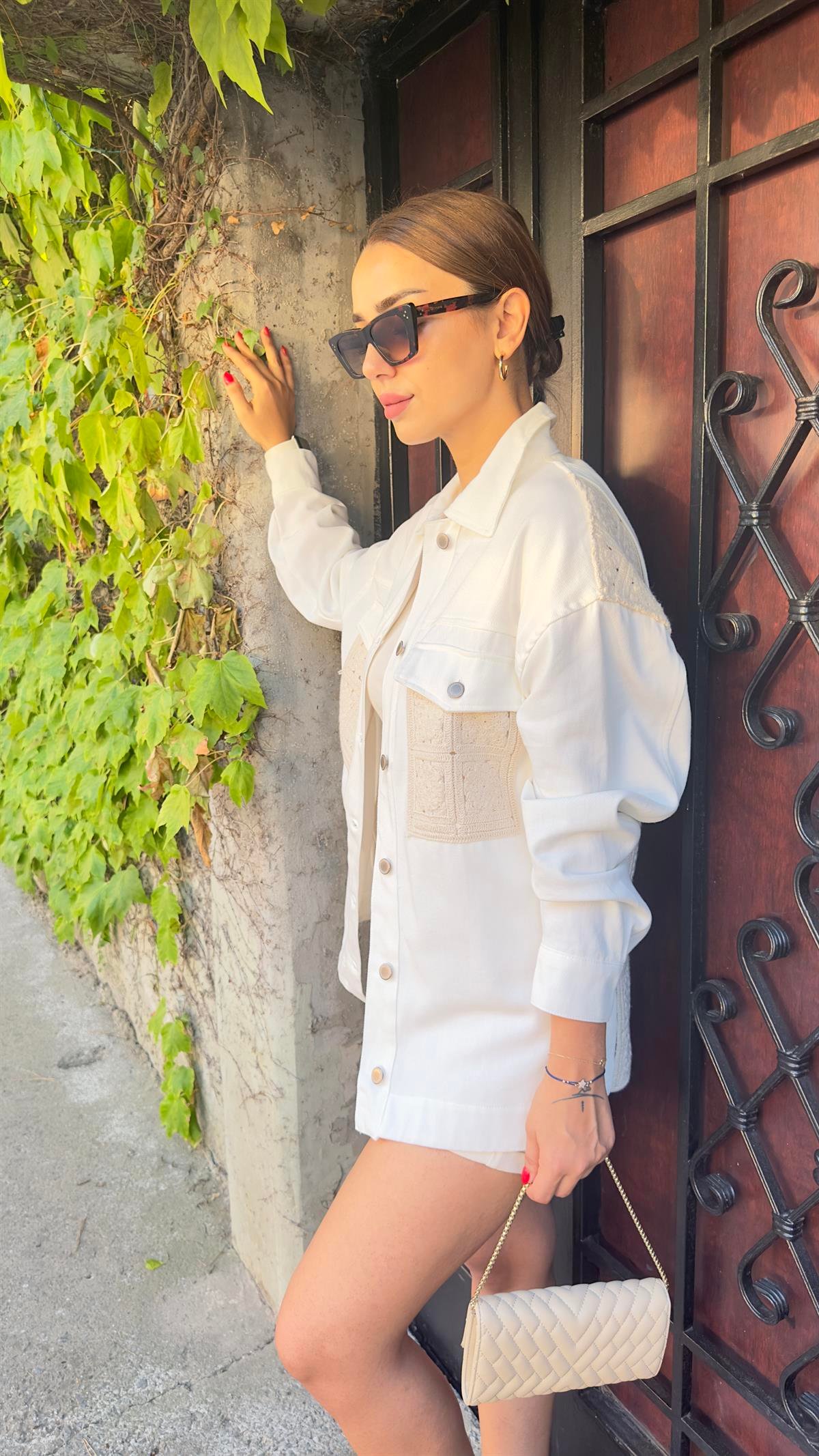 Marka Model Dantelli Gabardin Ceket