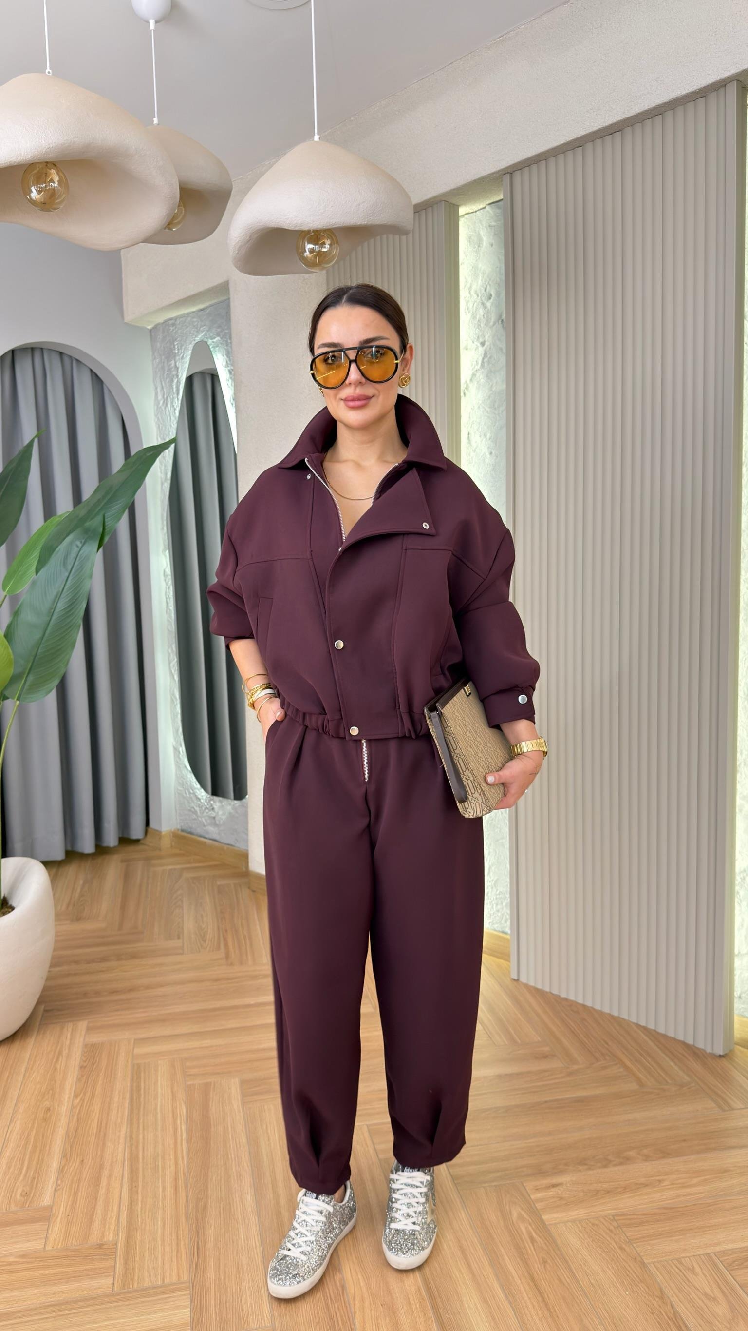 Bordo Lida Premium Astarlı Ceket Pantolon Takım