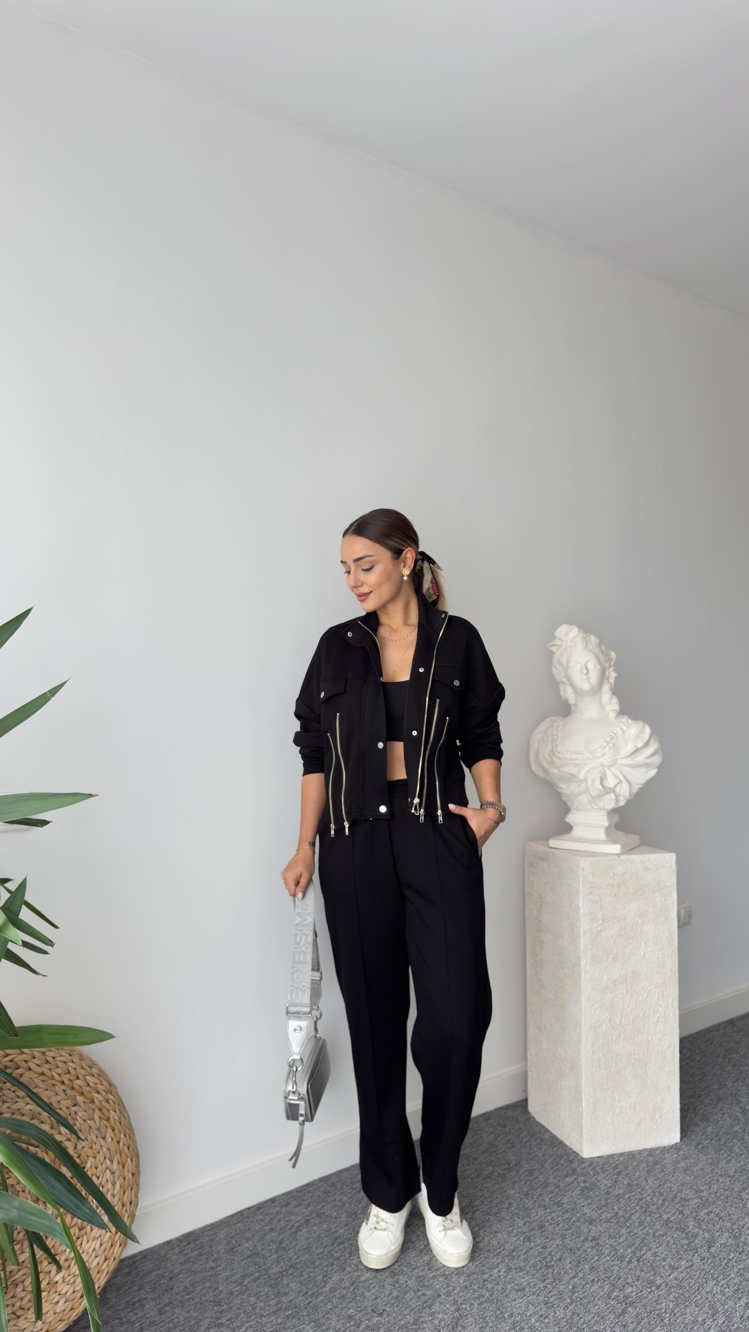 Tws Model Fermuar Detaylı İkili Takım