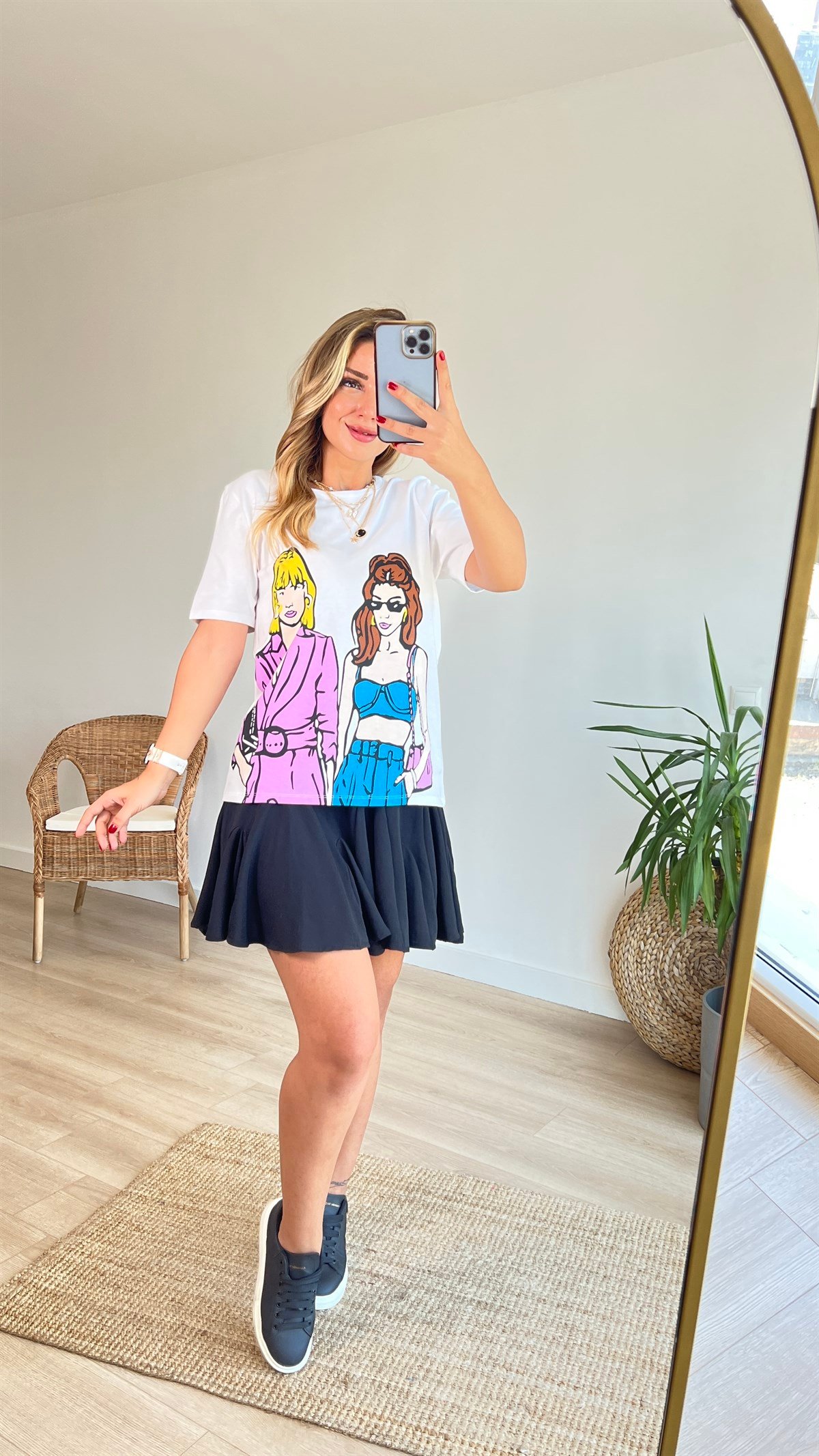 Girls Baskılı Tshirt