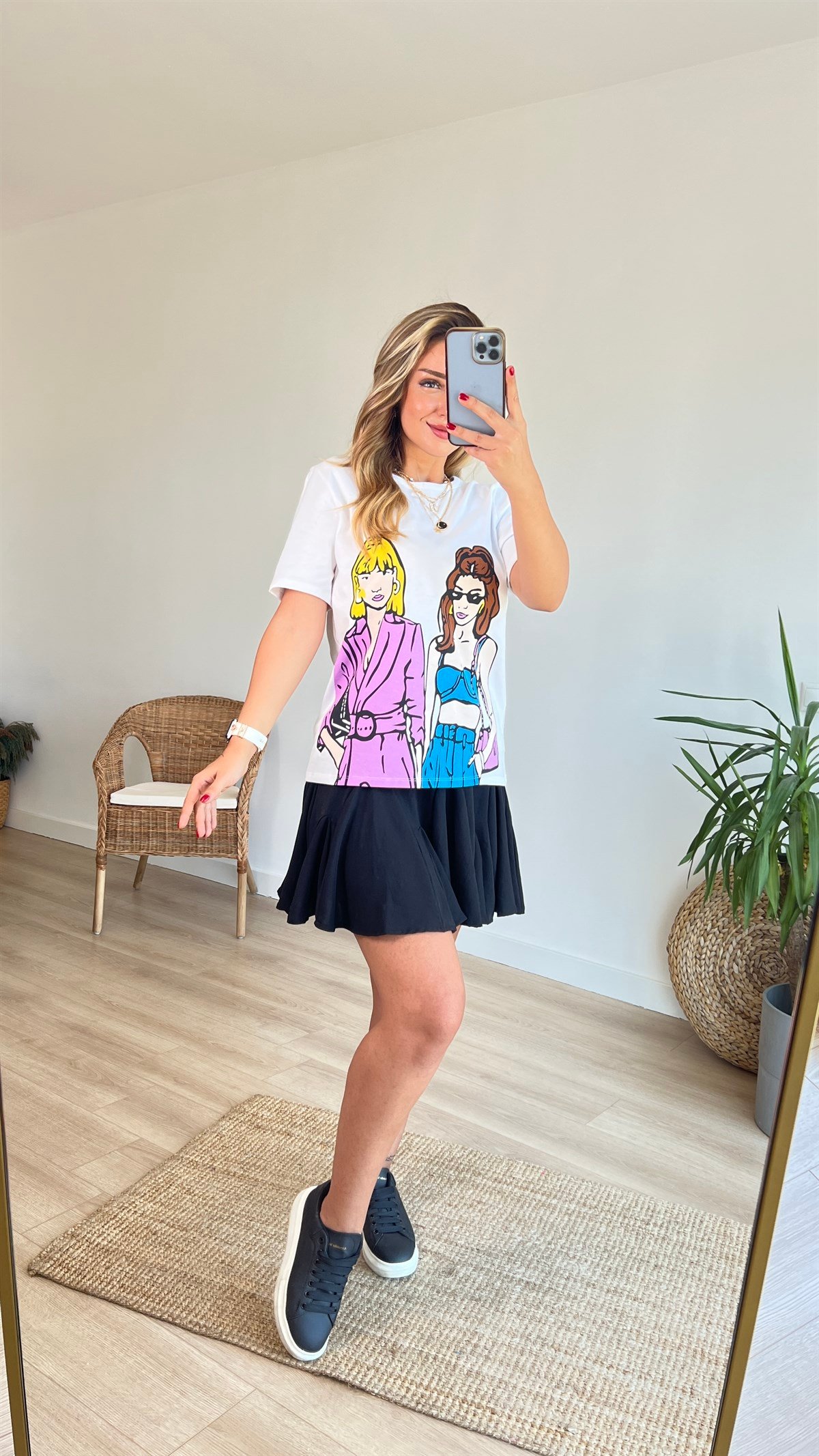 Girls Baskılı Tshirt