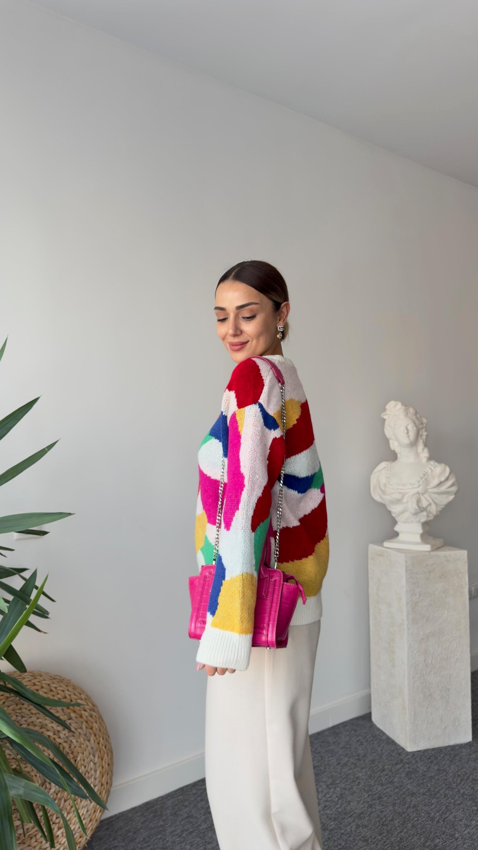 Derix Çok Renkli Kazak