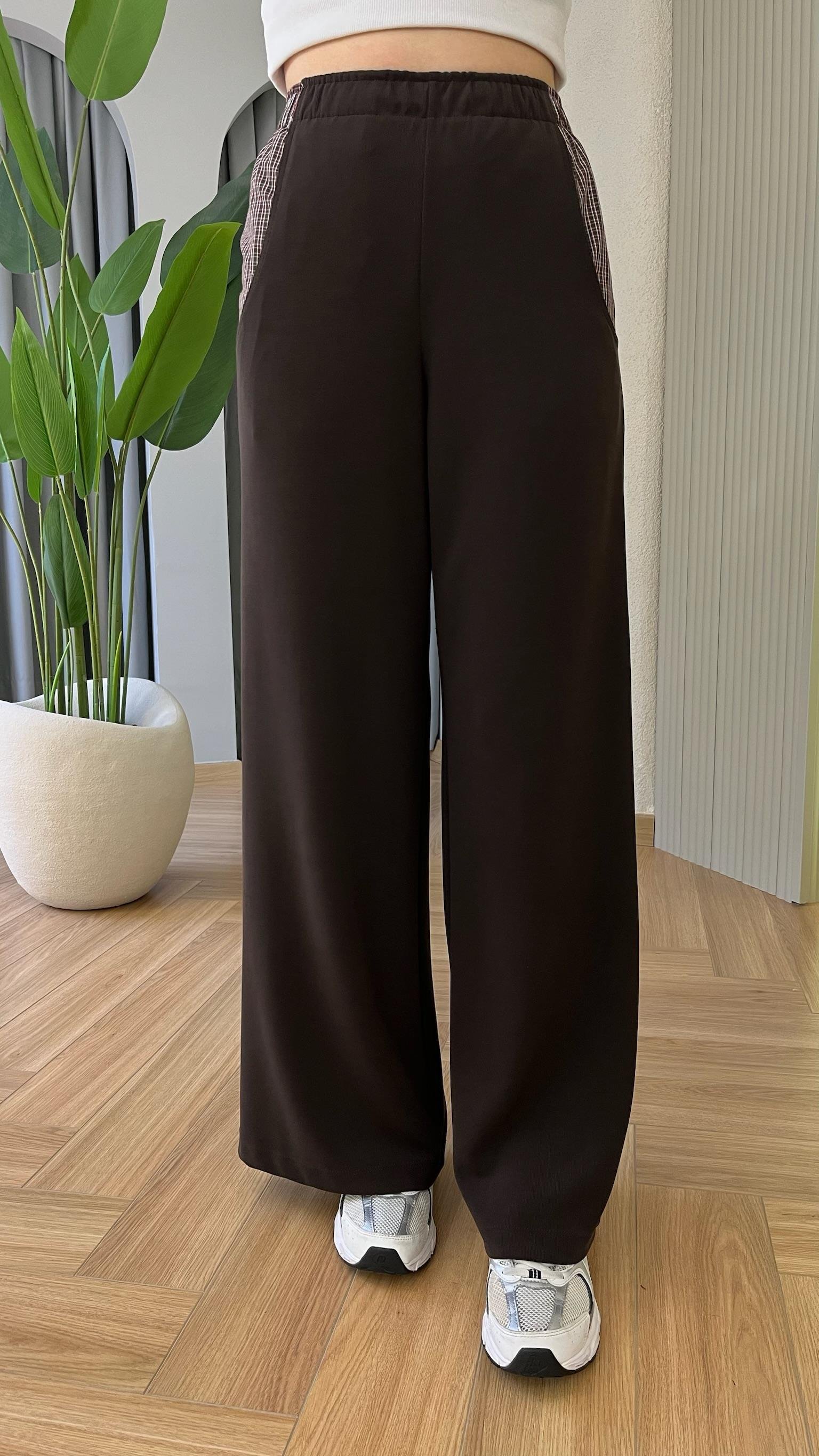 Kahve Slage Premium Gömlek Pantolon Takım