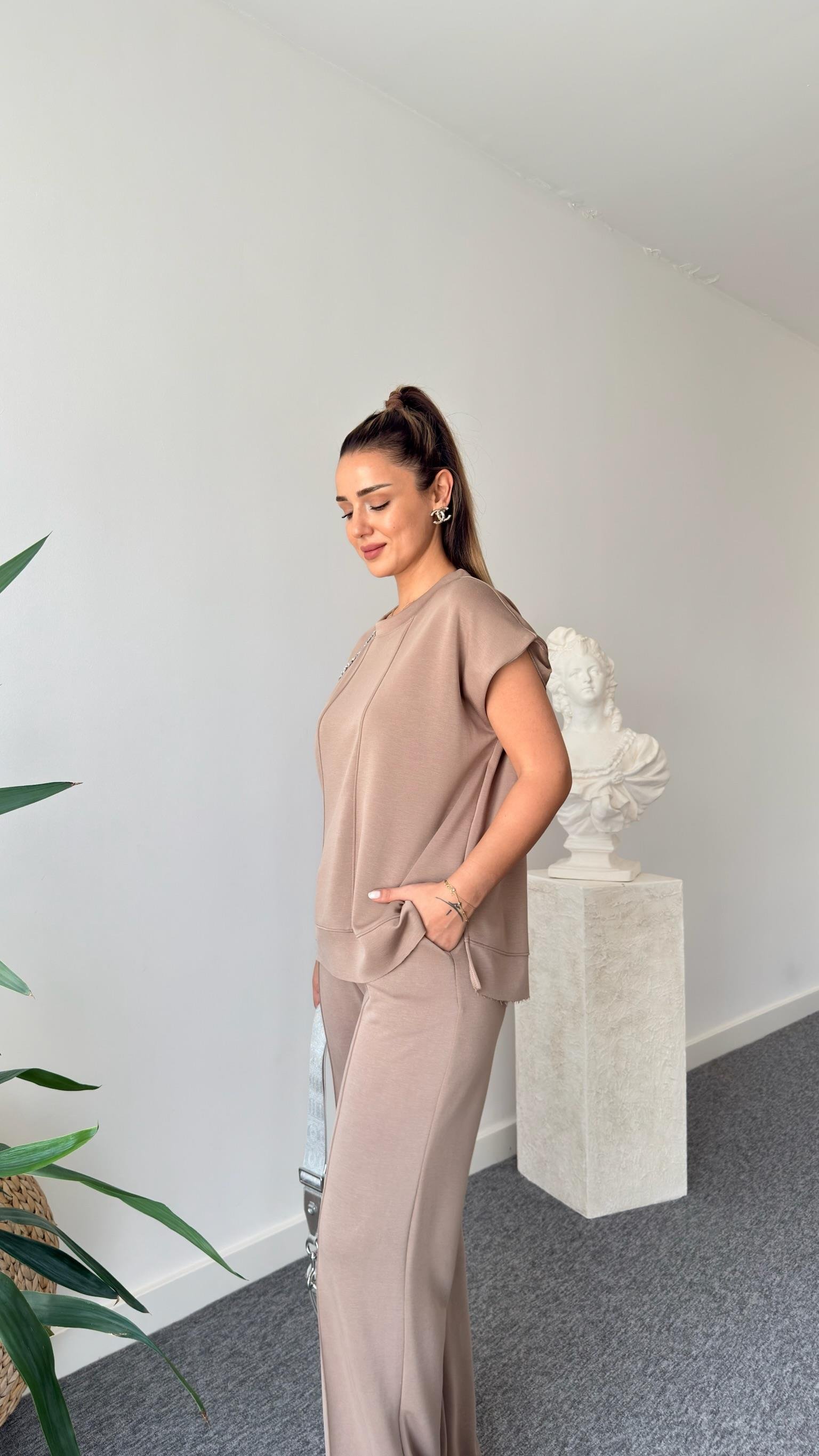 Vizon Waid Taş Detaylı Modal Takım