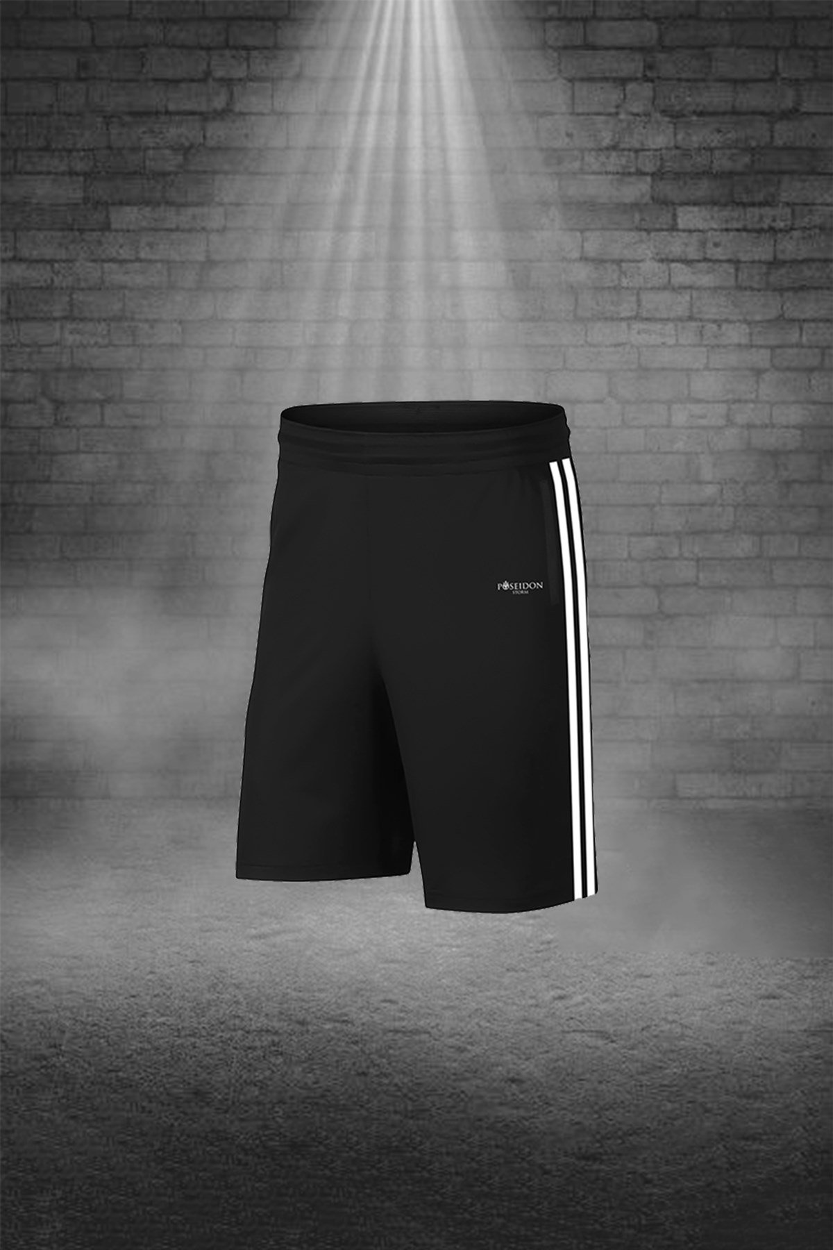 Büyük Beden Erkek Beyaz Günlük Sporcu Tişört ve Şort Takımı 4XL-10XL - siyah tek bant şerit - M2