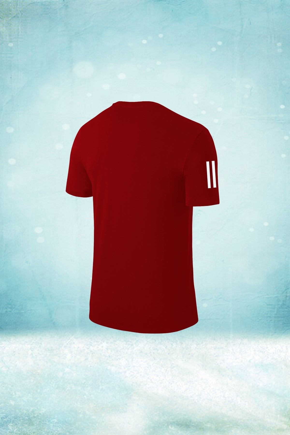 Büyük Beden Erkek Bordo Günlük Sporcu Tişörtü 4XL-10XL - Göğsü tek bant - M5