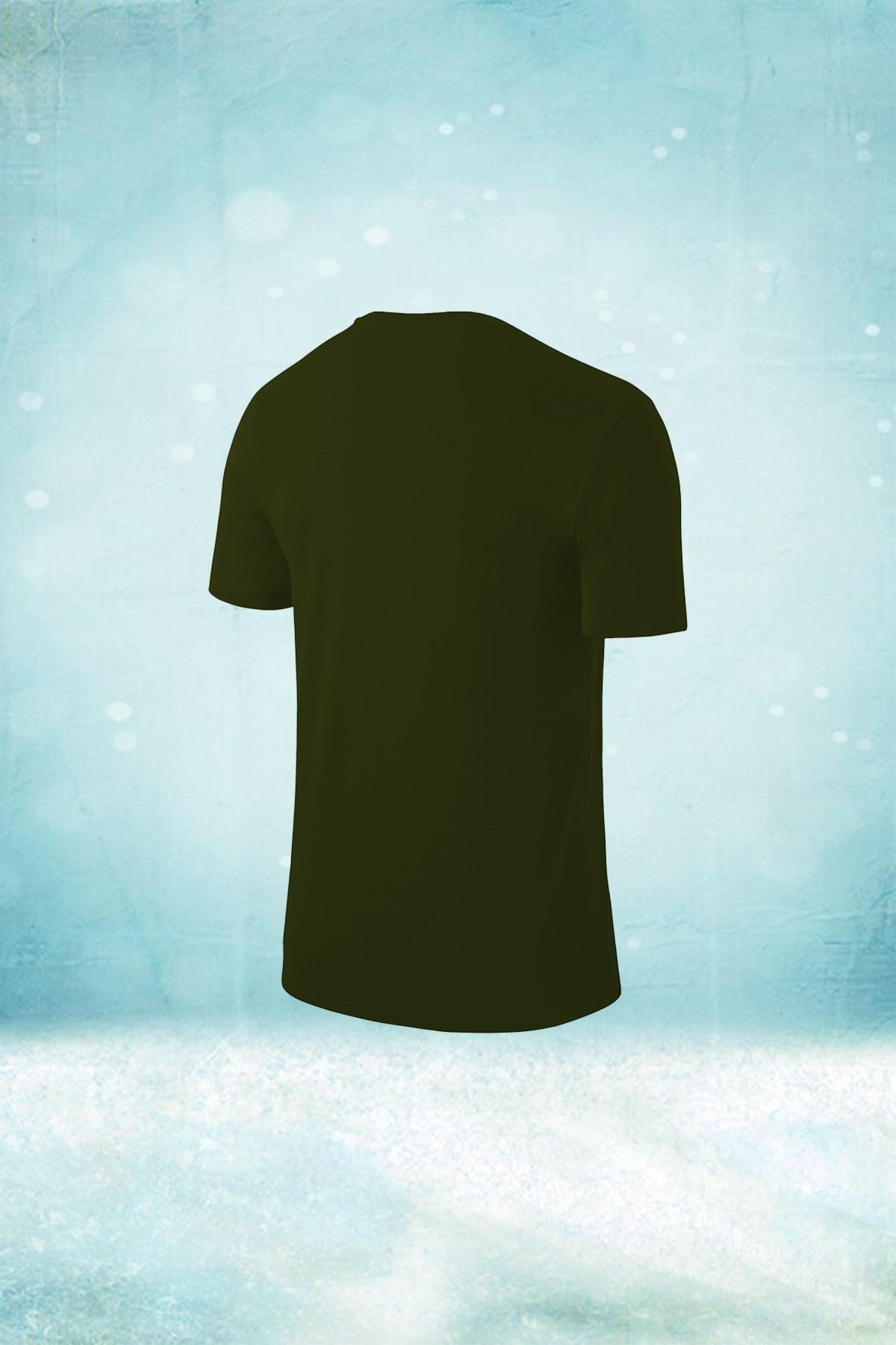 Büyük Beden Erkek Haki Günlük Sporcu Tişörtü 4XL-10XL - Göğsü çift şerit - M2
