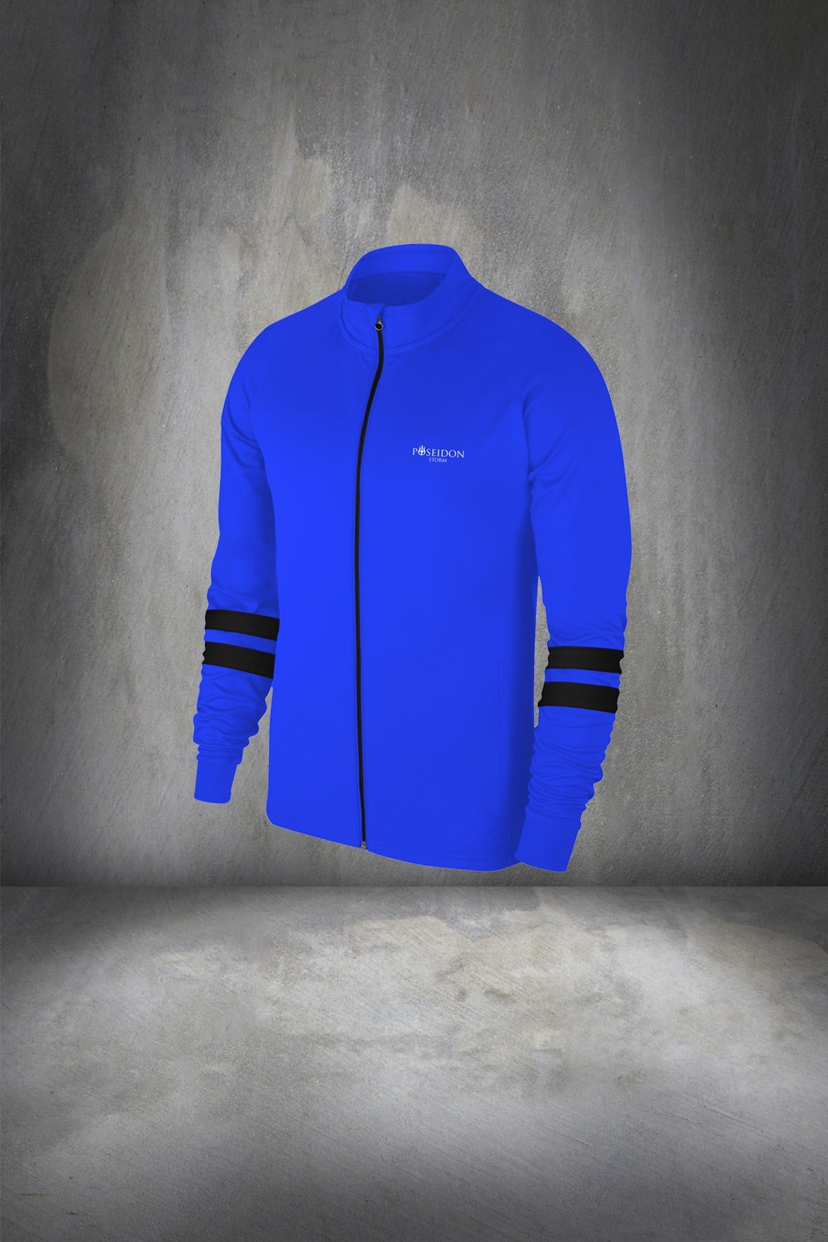 Büyük Beden Erkek Mavi Günlük Sporcu Eşofman Takımı 4XL-10XL siyah iki bant - M3