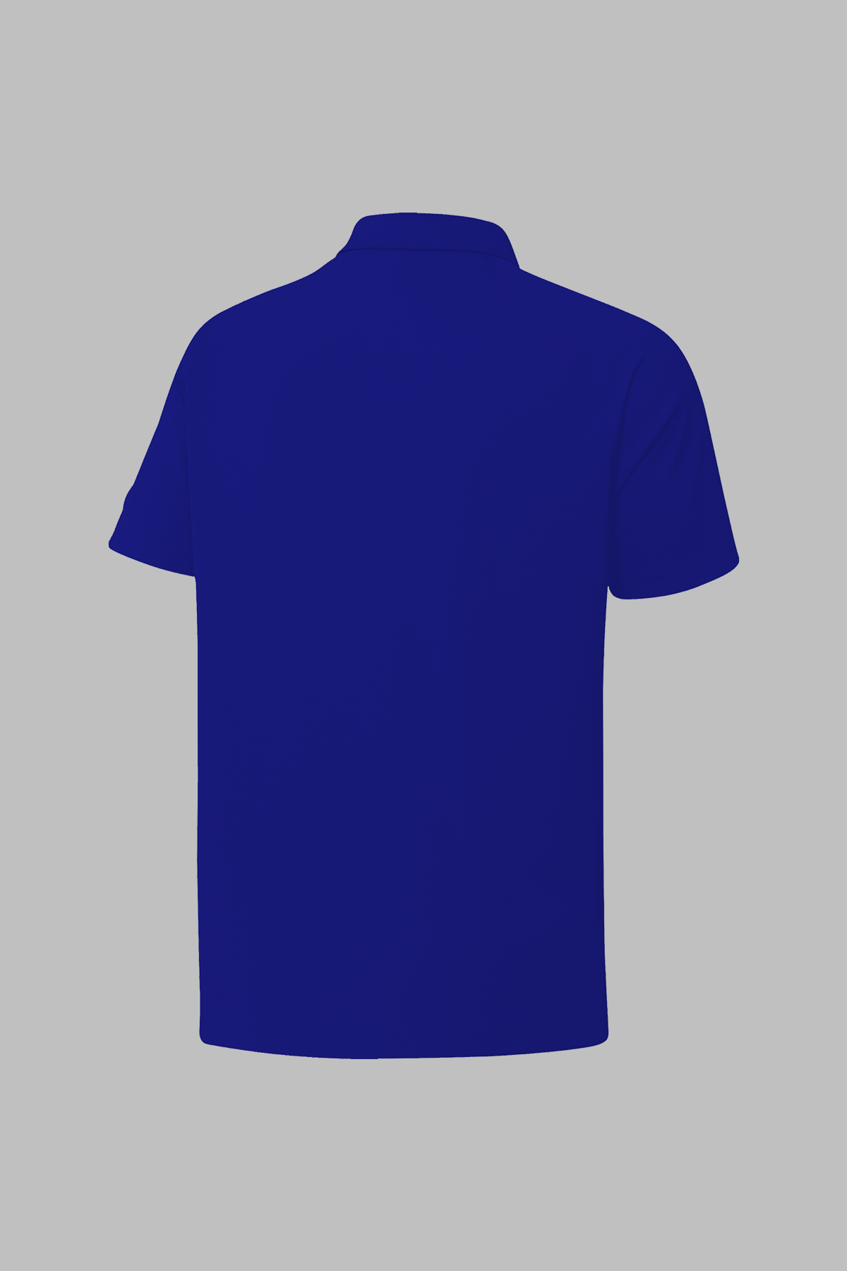 Büyük Beden Erkek Mavi Vision Pro Kumaş Fit Kısa Kol  Yaka Polo Yaka Tişört 4XL-10XL
