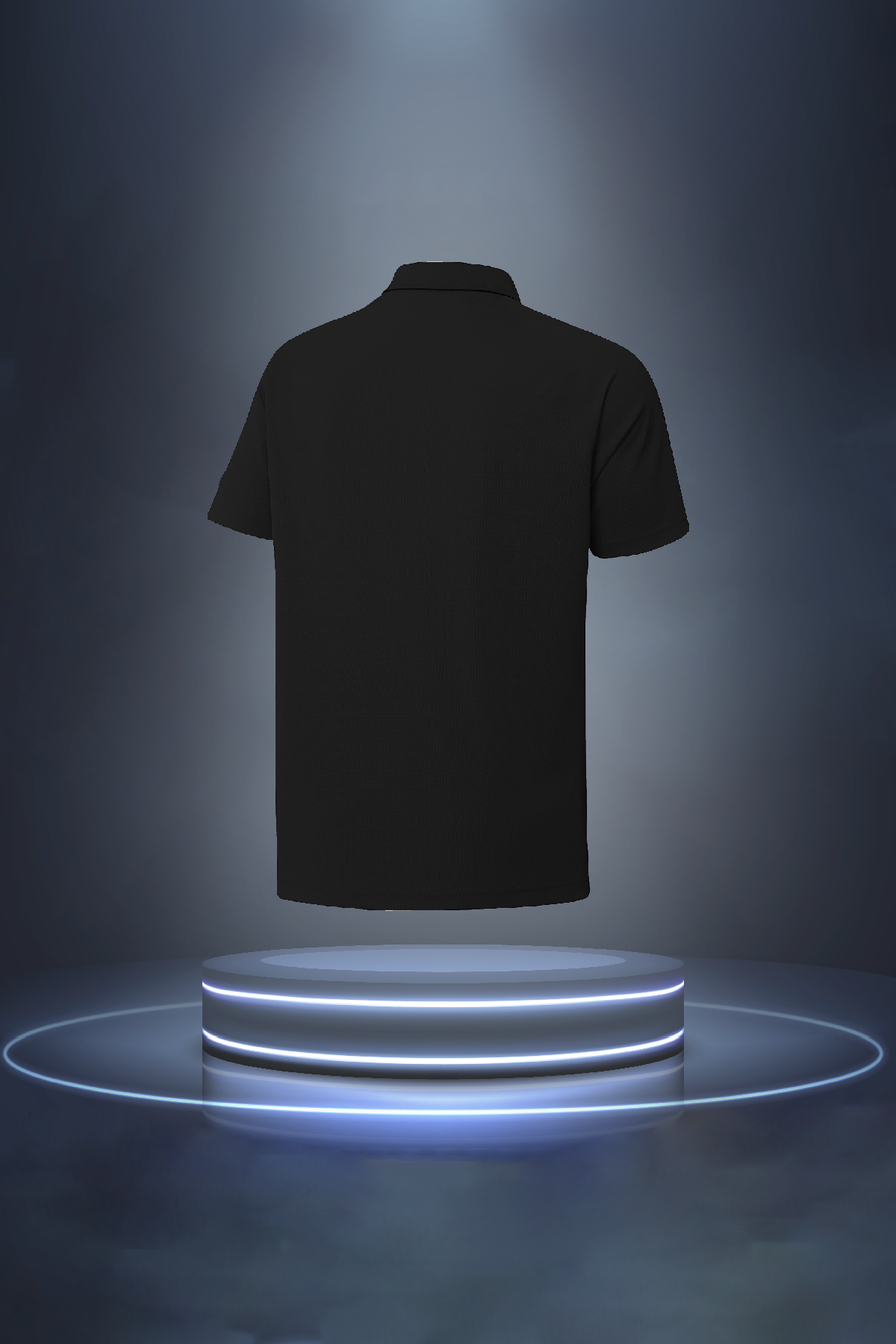 Büyük Beden  Erkek Siyah Vision Pro Kumaş Günlük Rahat Tişört  4XL-10XL