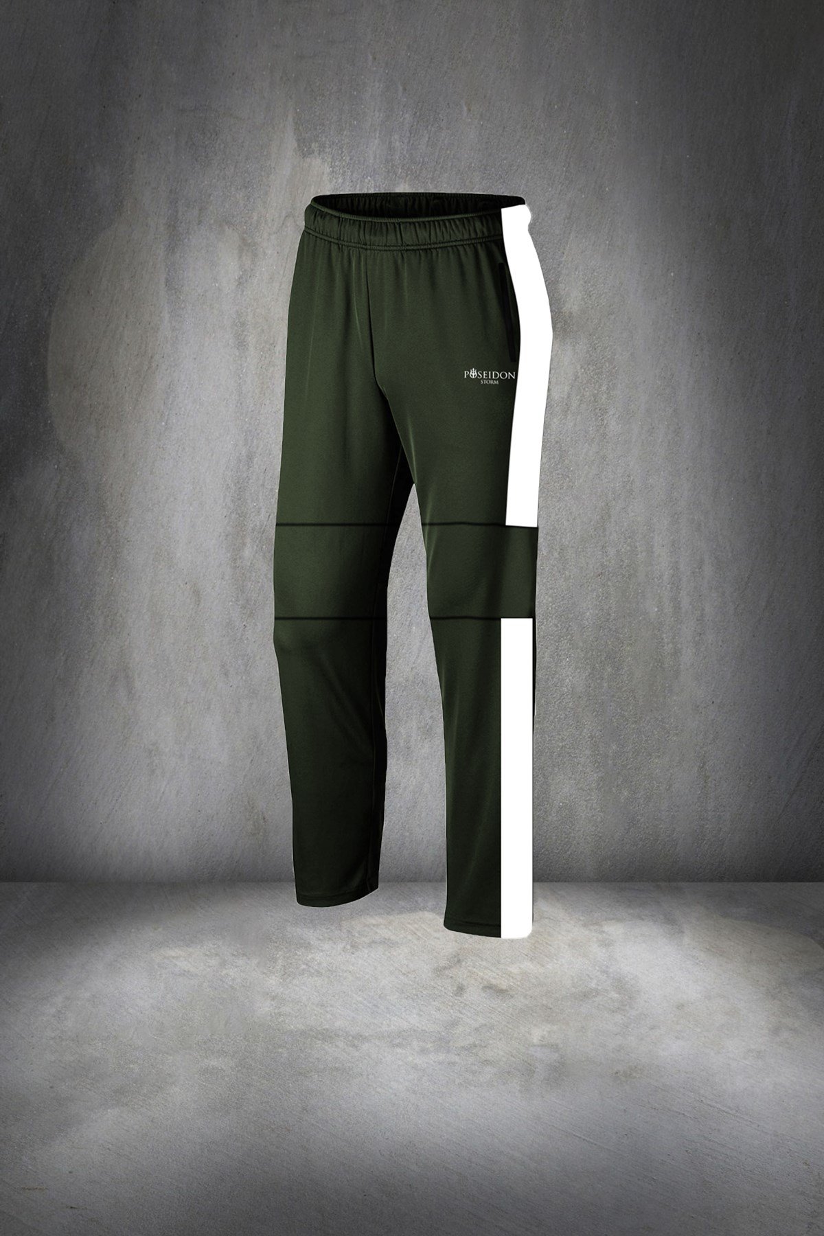 Erkek Haki Günlük Sporcu Eşofman Takımı S-3XL - parçalı tek bant - M15