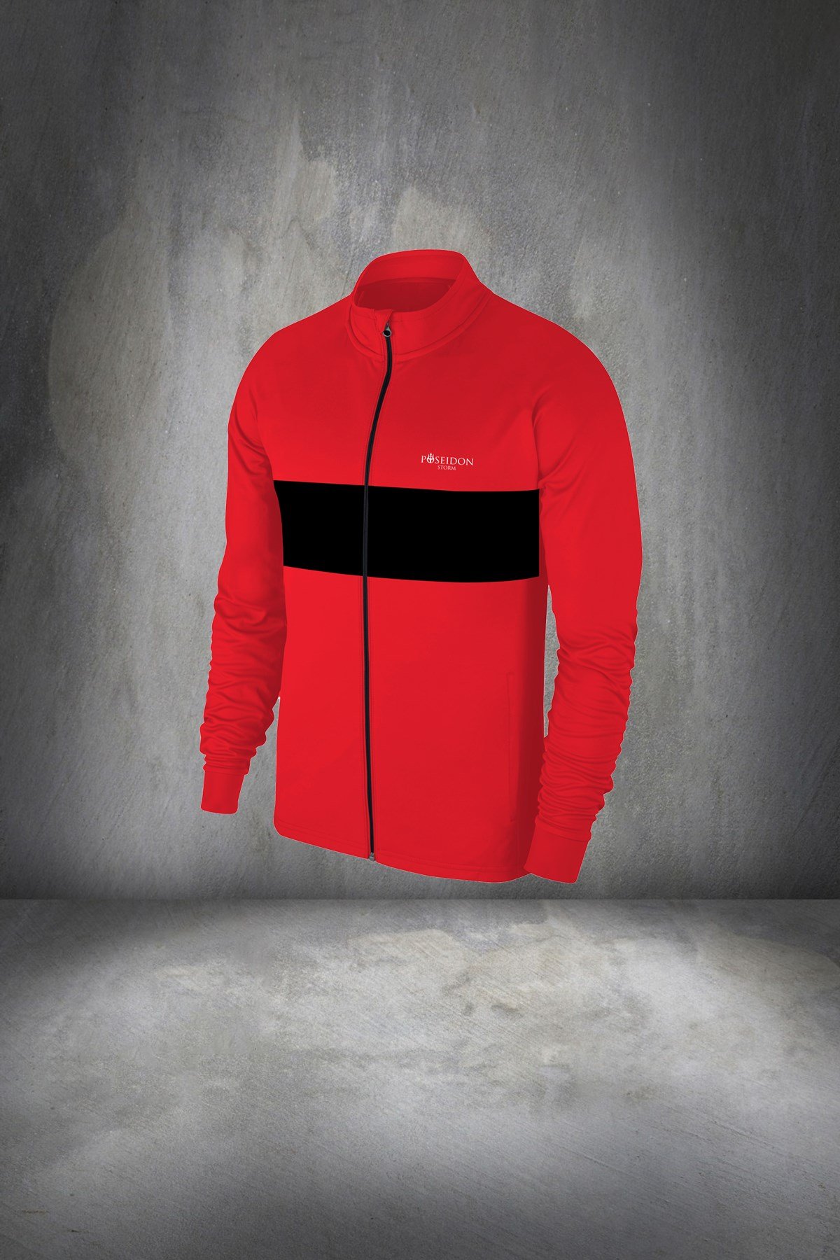 Erkek Kırmızı Günlük Sporcu Eşofman Takımı S-3XL - siyah ön detay - M12