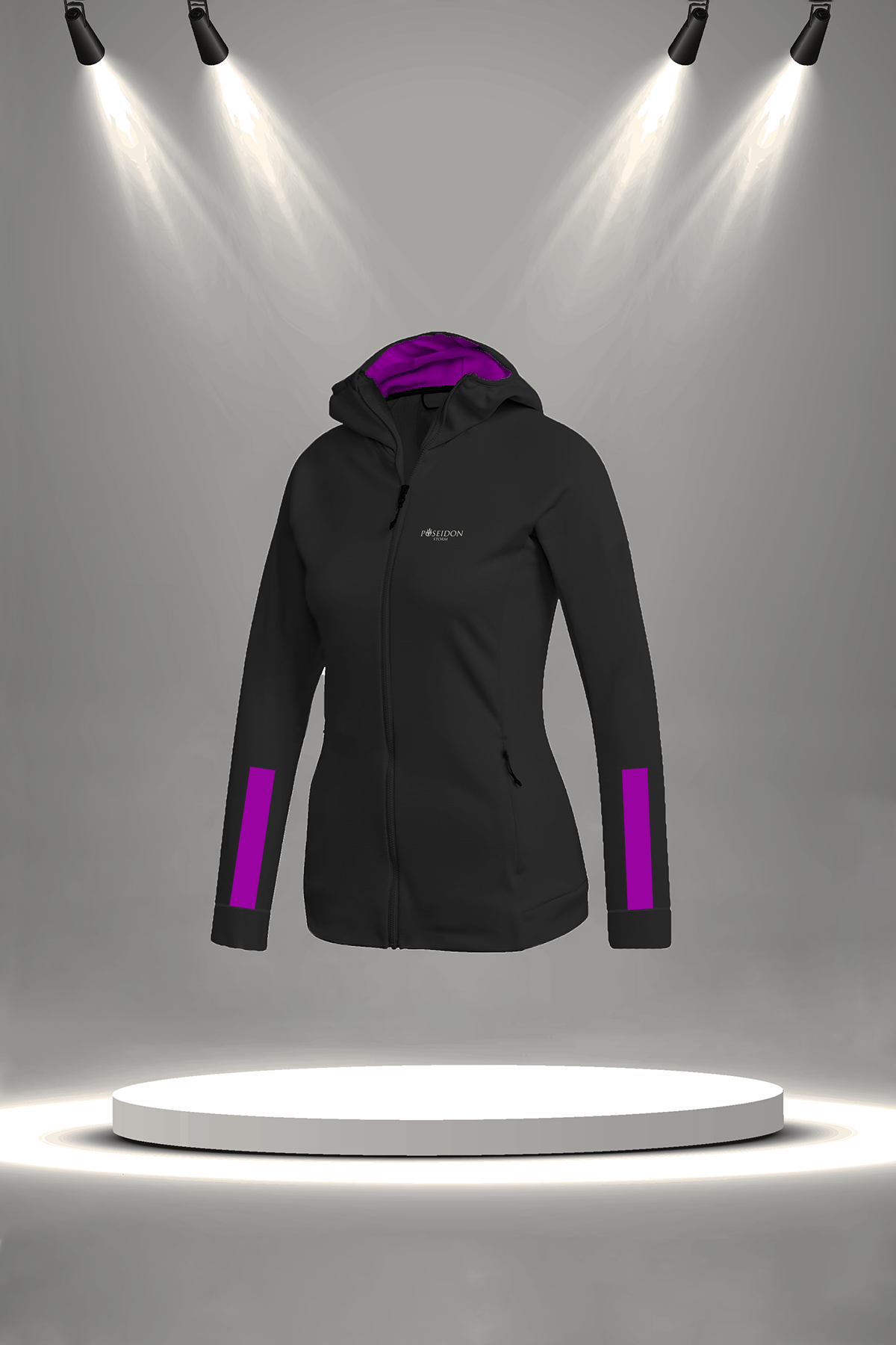 Kadın Siyah İnterlok Kumaş Rahat Yürüyüş ve Koşu Sporcu Seti (S-3XL)