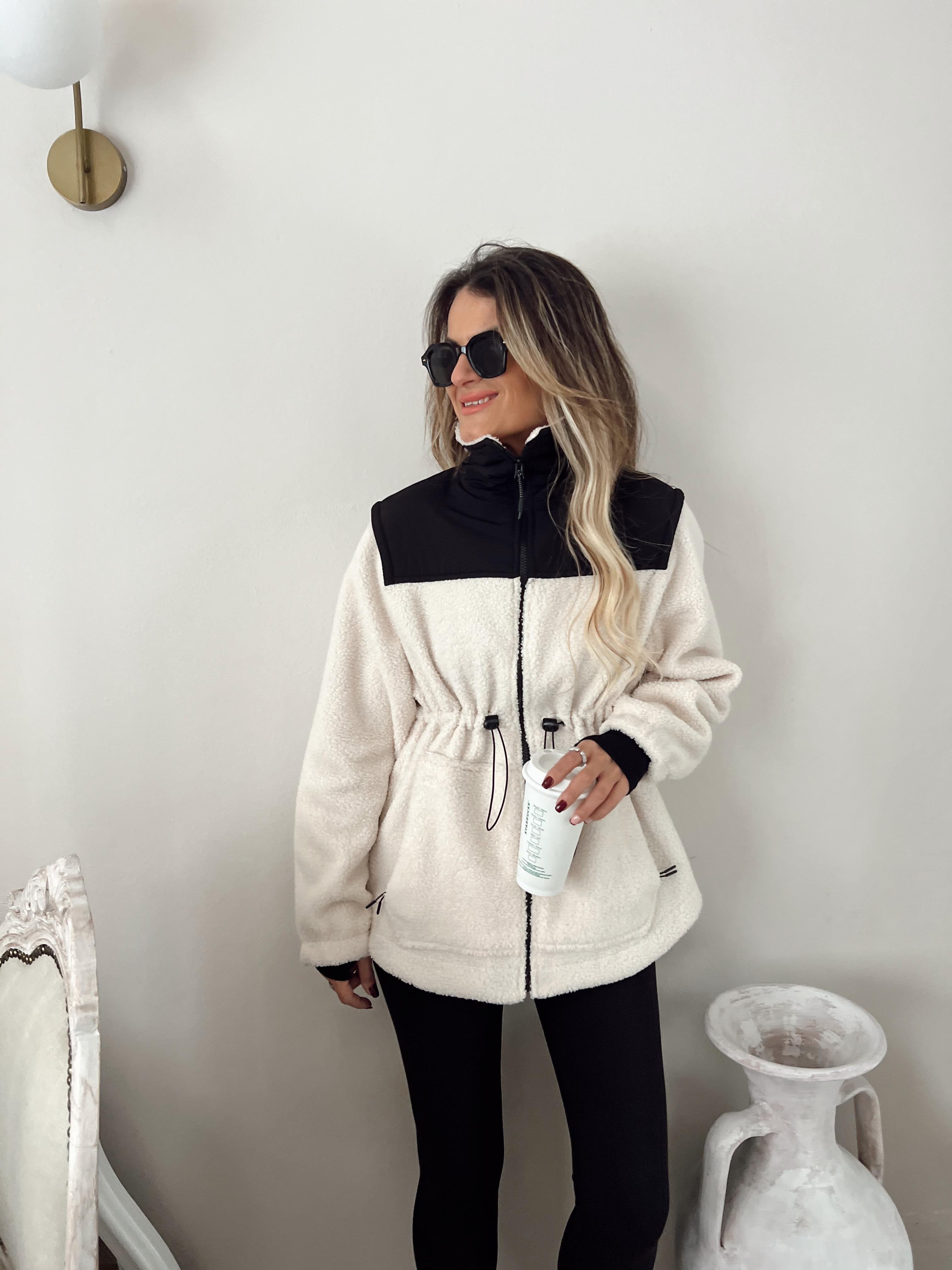 Nişantaşı Butik BEL BÜZGÜ DETAY TERMAL TEDDY CEKET