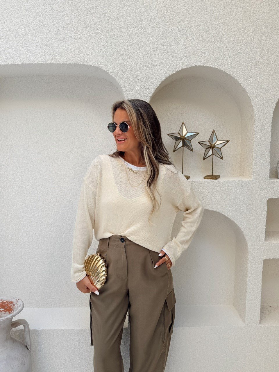 Nişantaşı Butik BİYELİ MERSERİZE VANİLYA EKRU