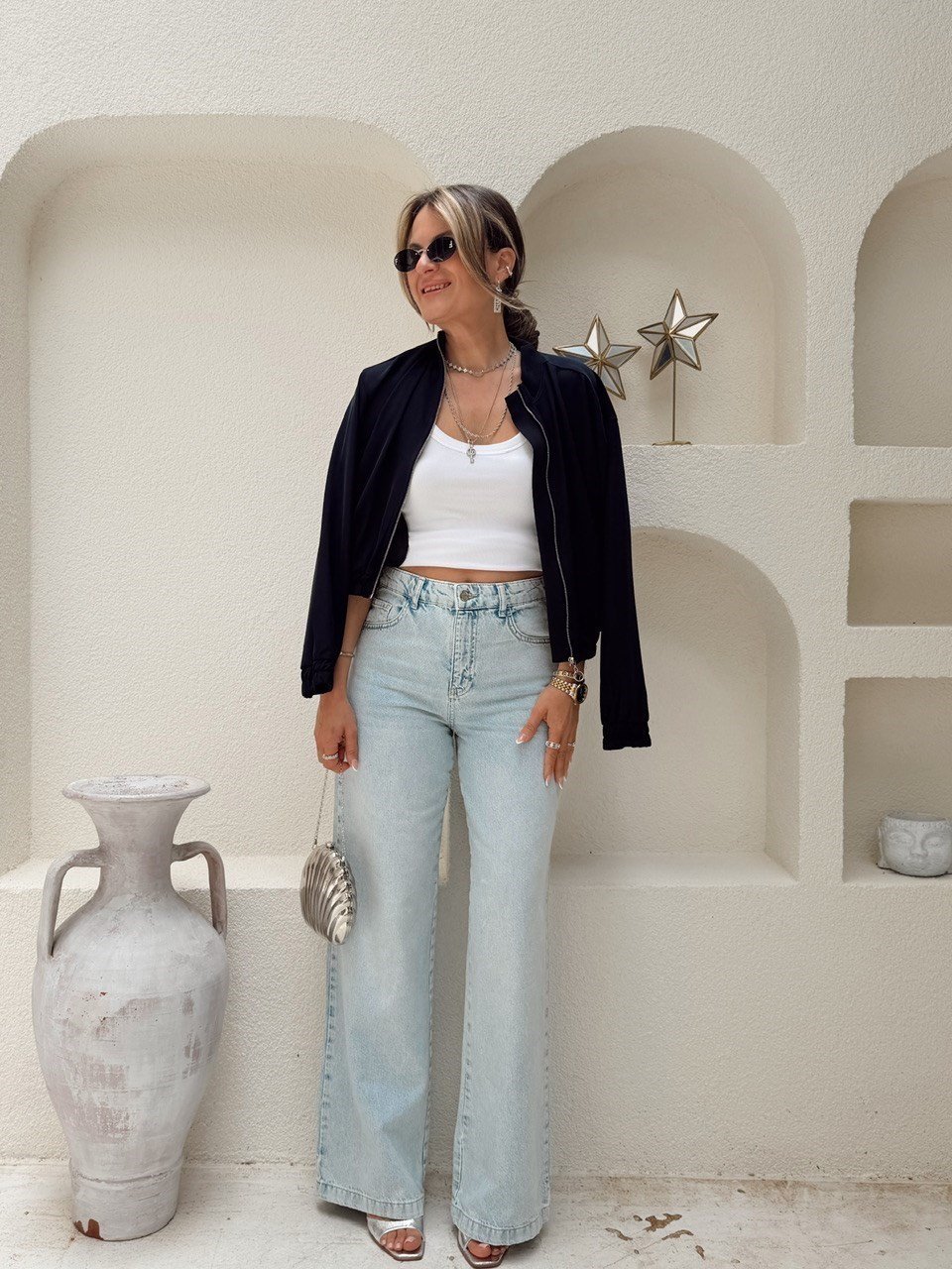 Nişantaşı Butik BUZ MAVİ YIKAMALI STRAİGHT JEAN