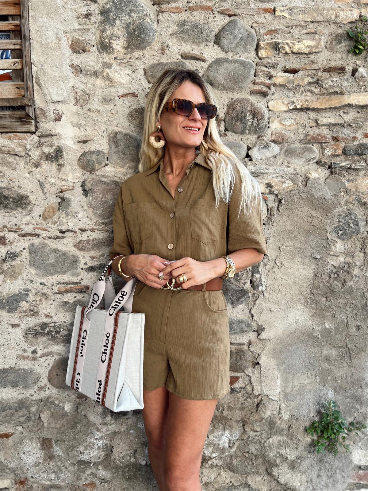 Nişantaşı Butik CEP DETAY HAKİ TULUM
