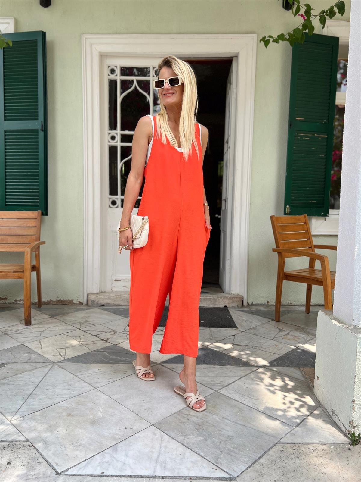Nişantaşı Butik CEP DETAY TİRİL TULUM TURUNCU
