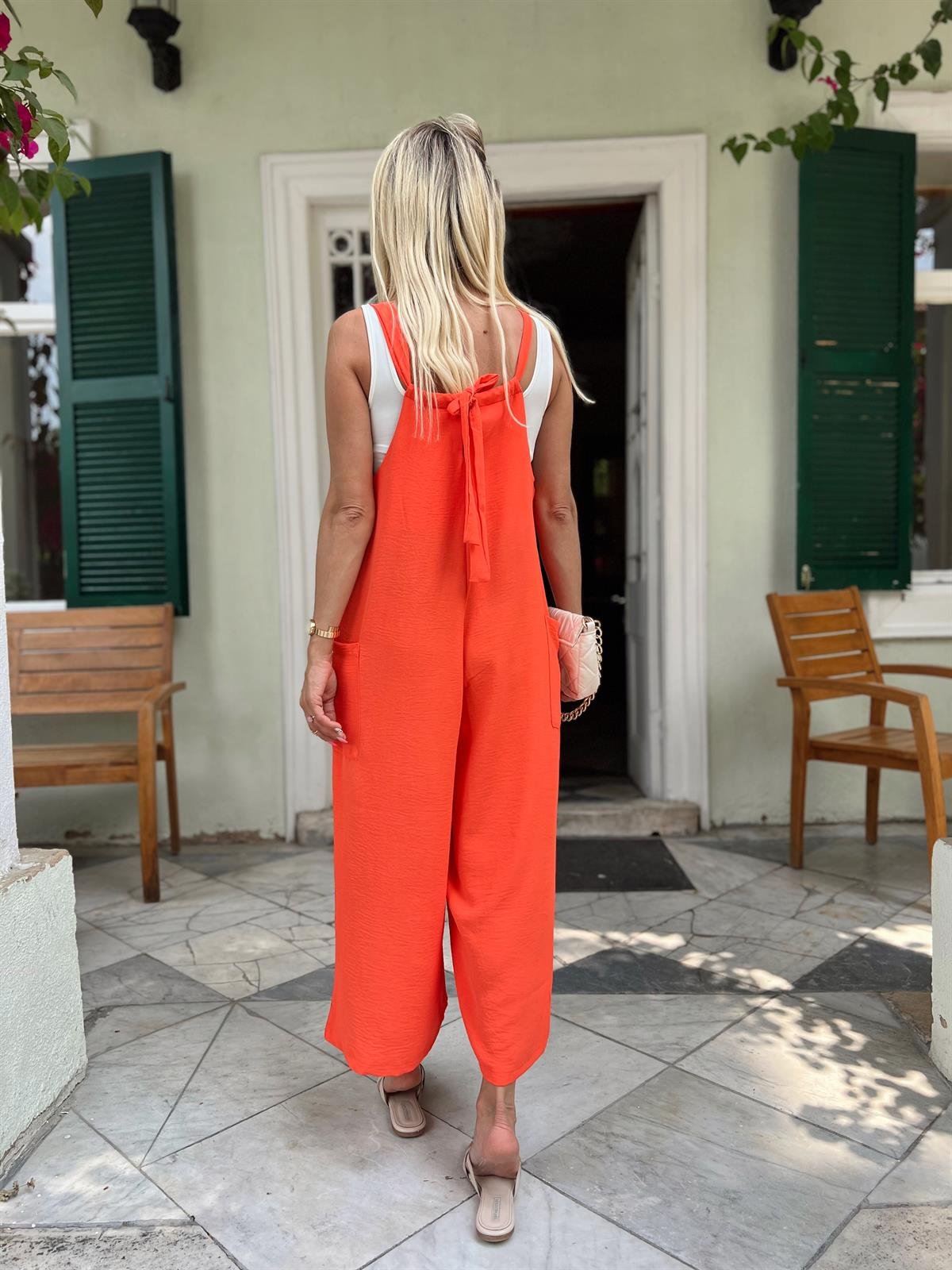 Nişantaşı Butik CEP DETAY TİRİL TULUM TURUNCU