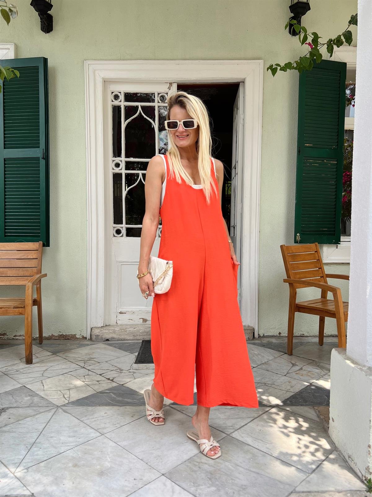 Nişantaşı Butik CEP DETAY TİRİL TULUM TURUNCU