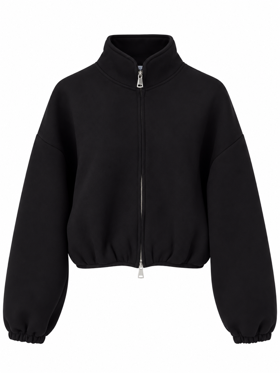 Nişantaşı Butik ÇİFT FERMUARLI BOMBER CEKET SİYAH