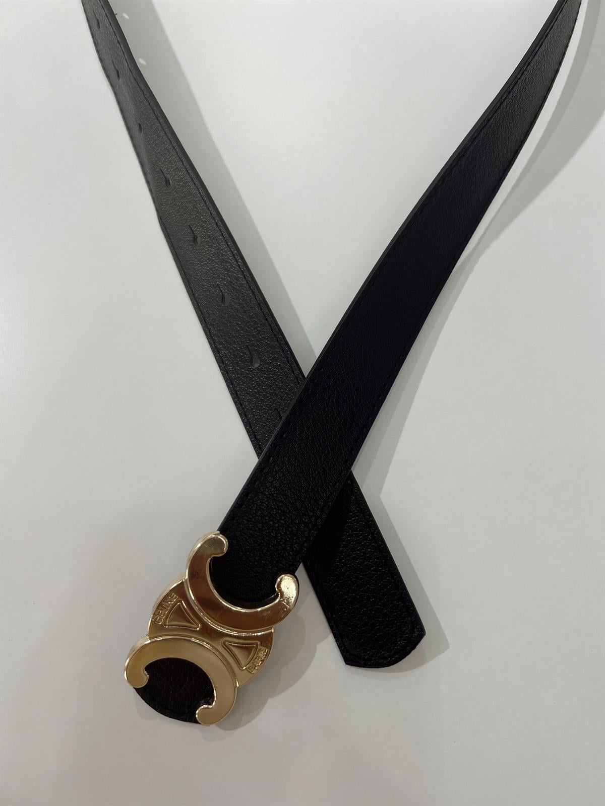 Nişantaşı Butik CL GOLD TOKA SİYAH KEMER 