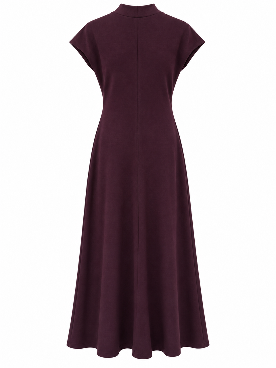 Nişantaşı Butik DİKİŞ DETAY ÇELİK DOKUMA ELBİSE BORDO