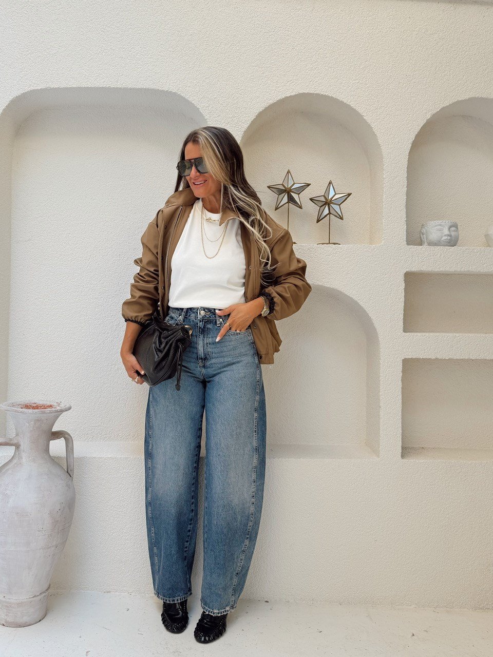 Nişantaşı Butik DİKİŞ DETAY YÜKSEK BEL BARREL JEAN
