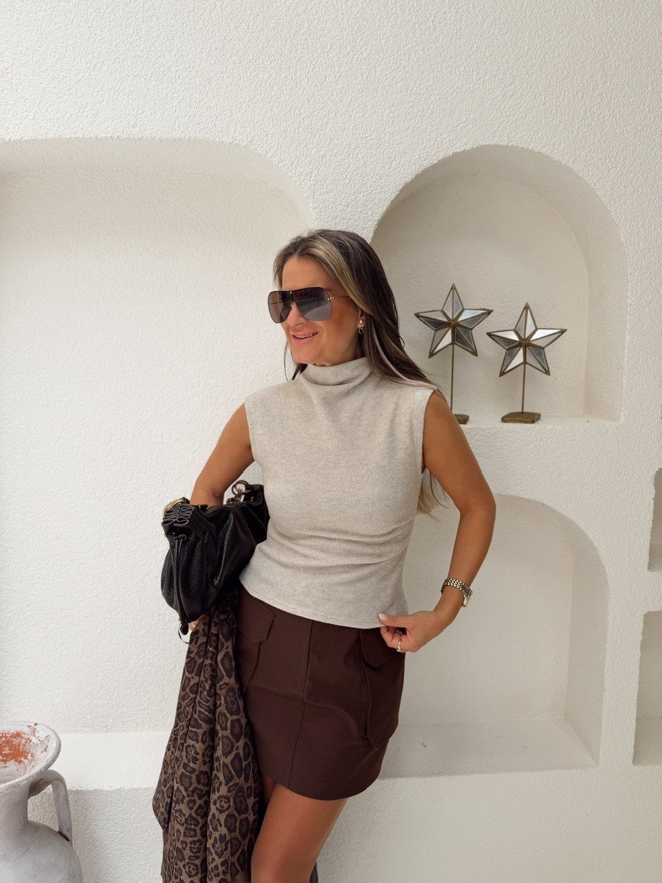 Nişantaşı Butik DRAPE DETAY SELANİK TRİKO BEJ