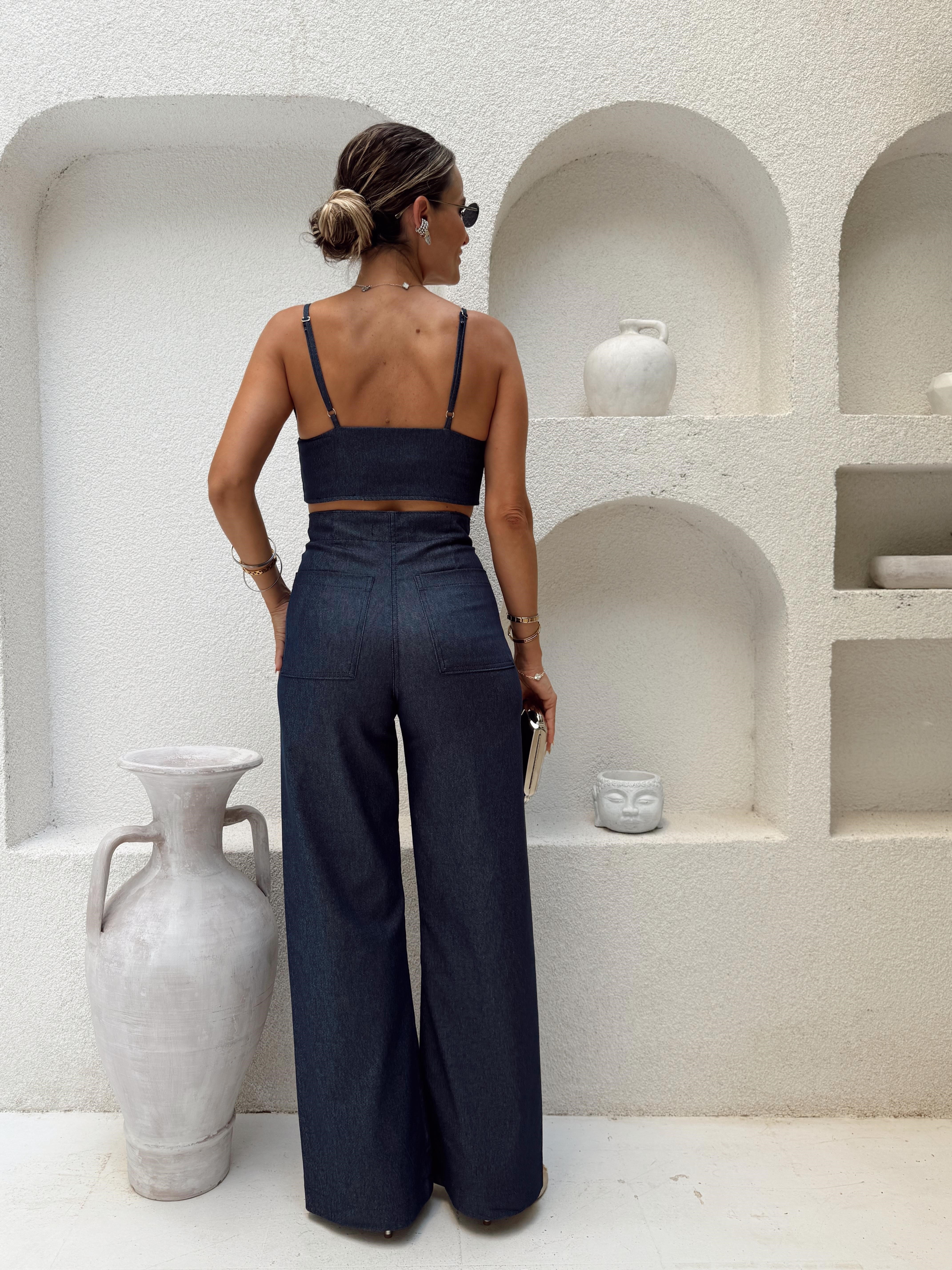 Nişantaşı Butik FERMUAR DETAY KONTRAST LİKRALI BUSTİYER