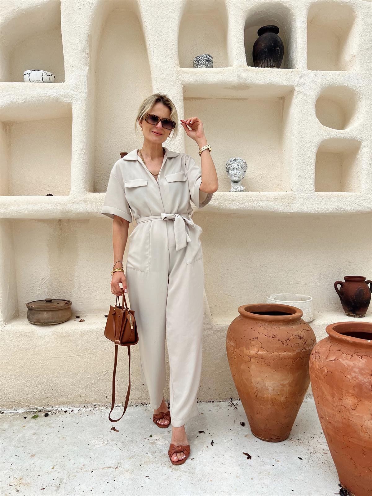Nişantaşı Butik FERMUARLI TULUM BEJ