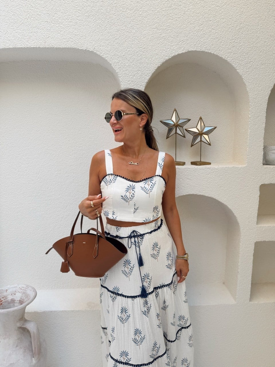 Nişantaşı Butik FİSTO DETAY ETEK BLUZ MÜSLİN TAKIM