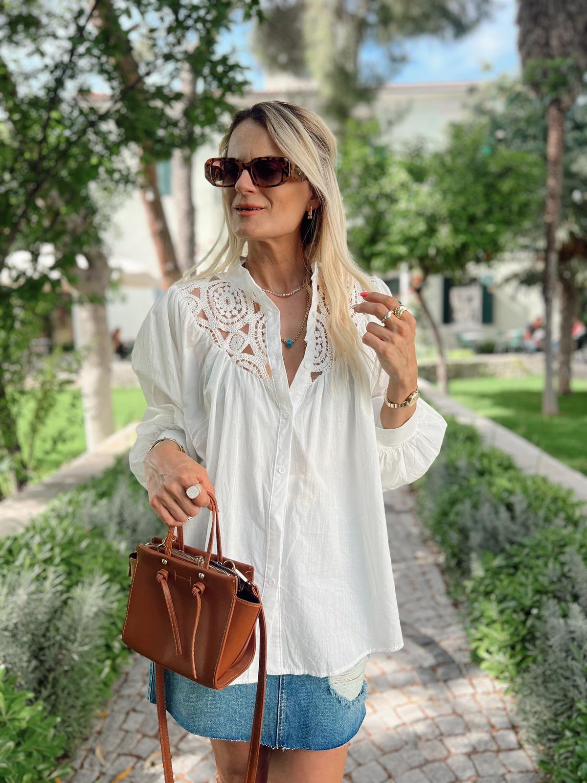 Nişantaşı Butik FİSTO  NAKIŞ İŞLEME  PAMUK GÖMLEK