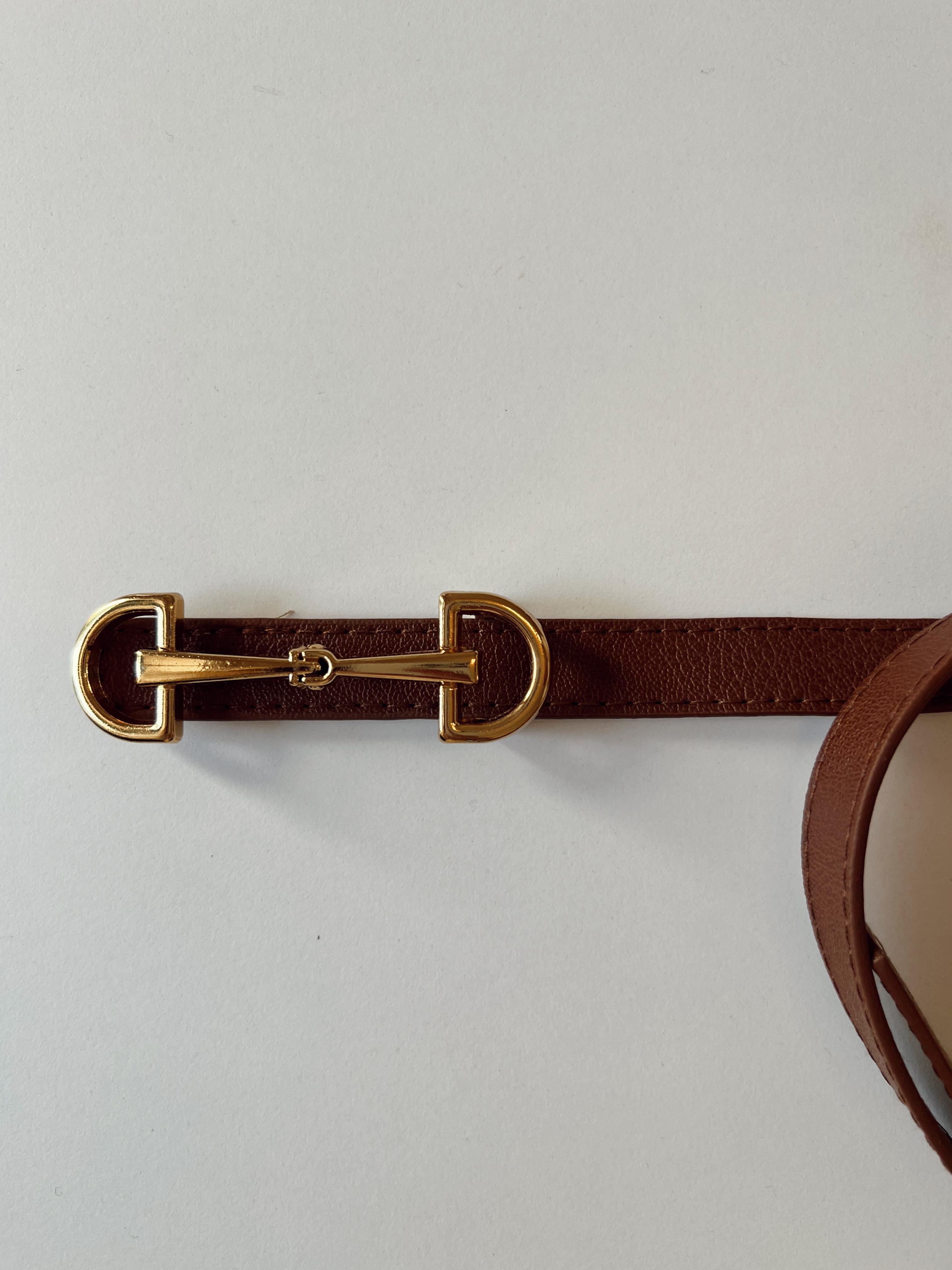 Nişantaşı Butik İNCE GOLD TOKA KEMER TABA